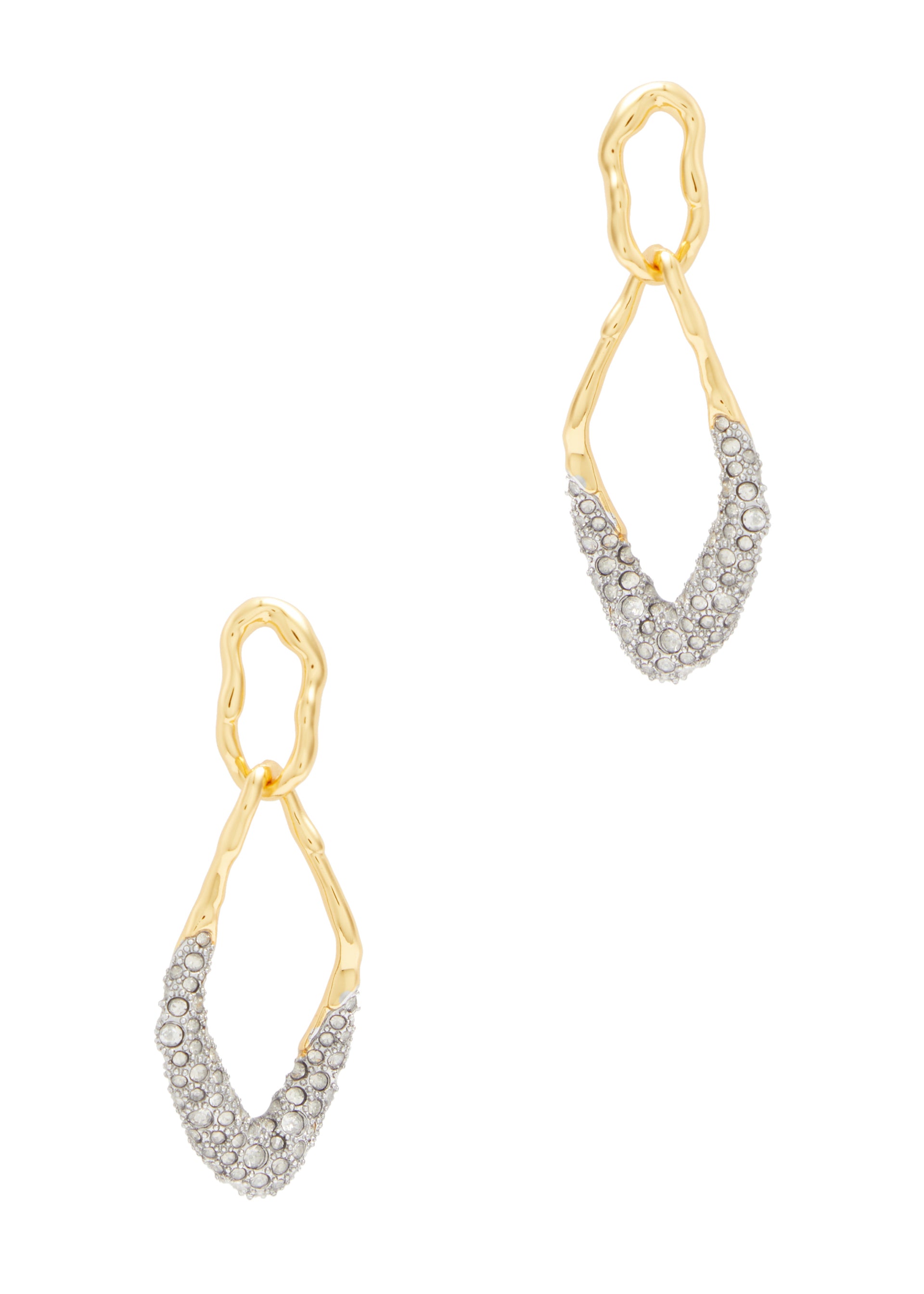 Solanales 14kt gold-plated drop earrings