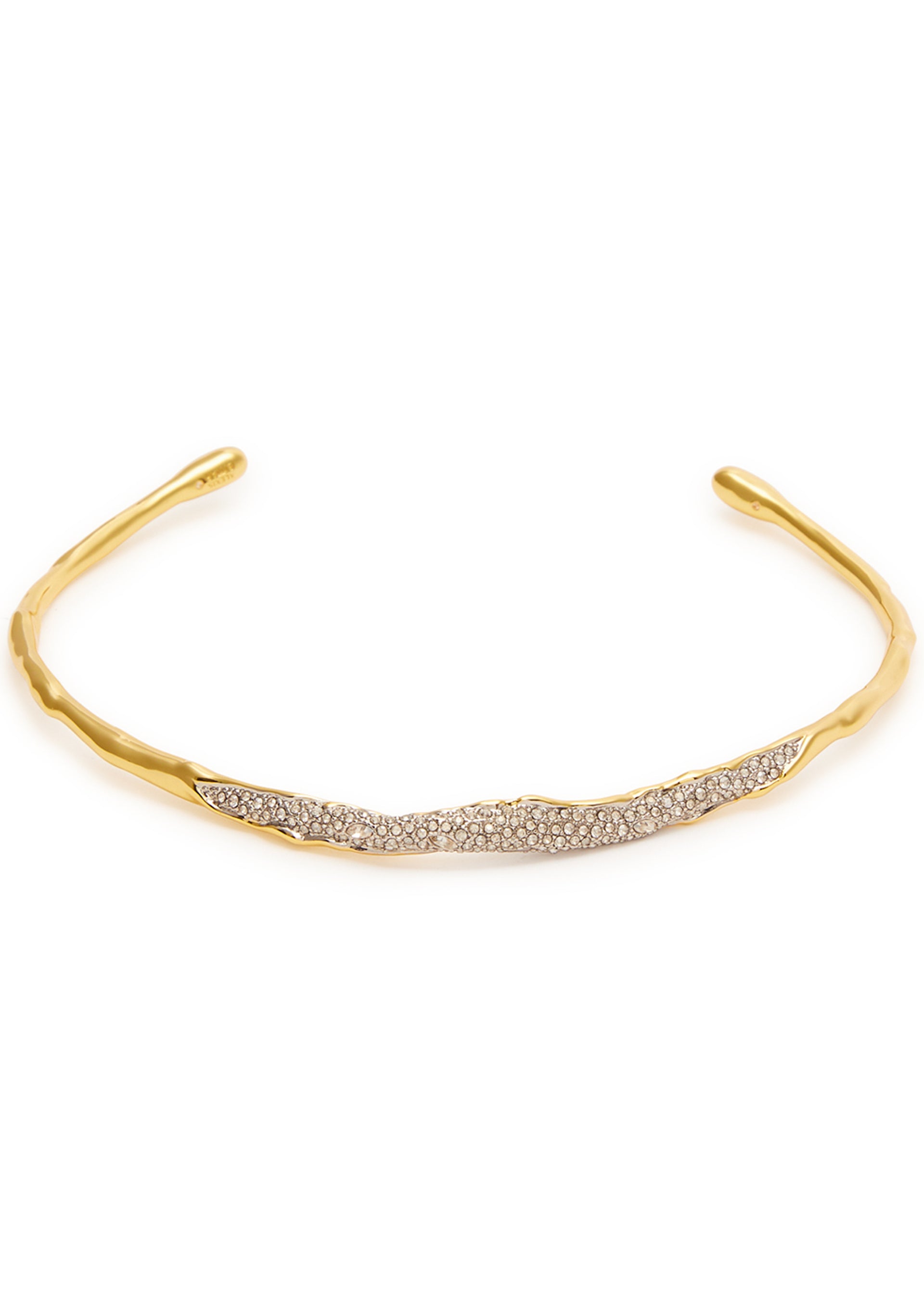 Solanales 14kt gold-plated choker