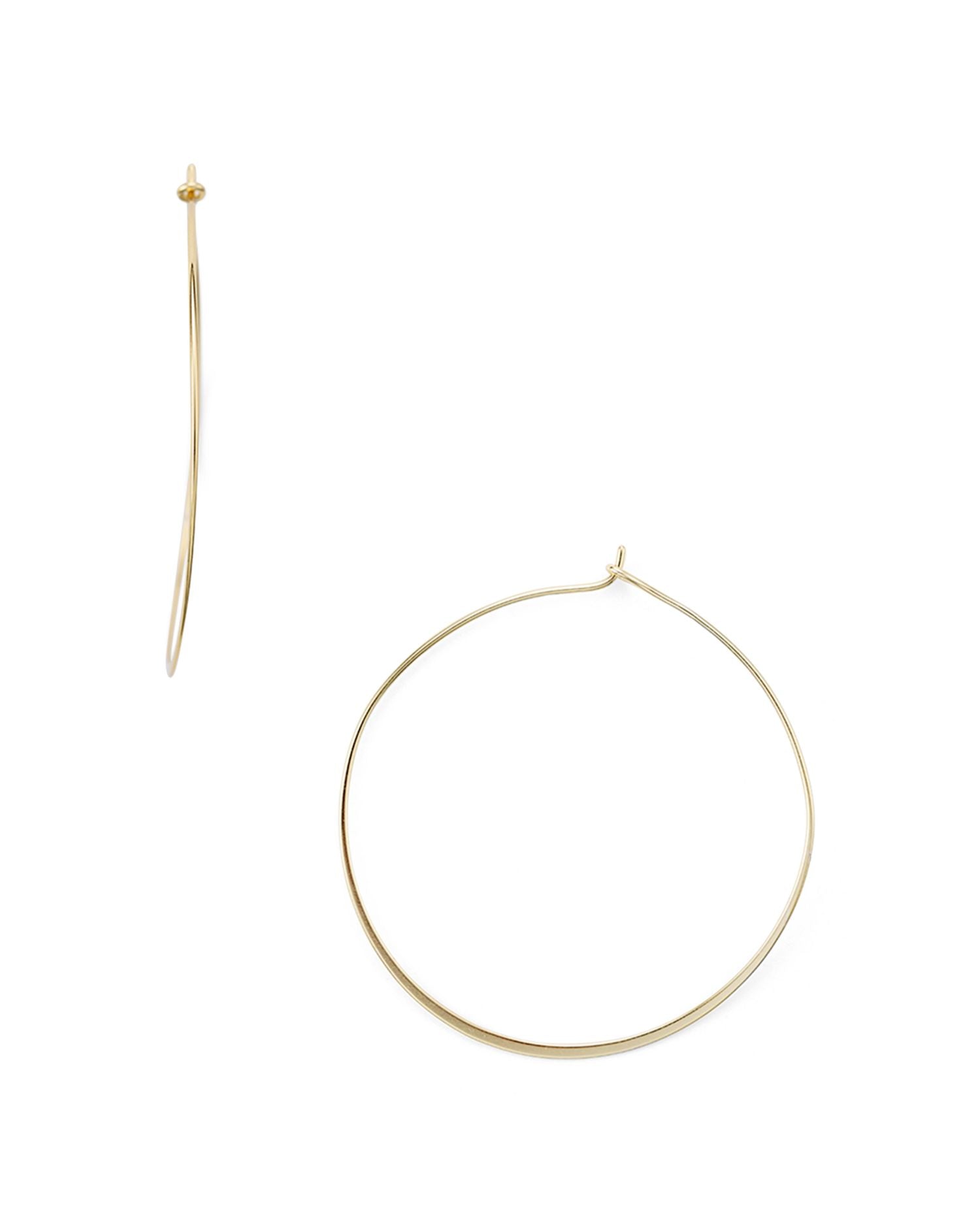 Sterling Silver Large Hoop Earrings - Exclusive