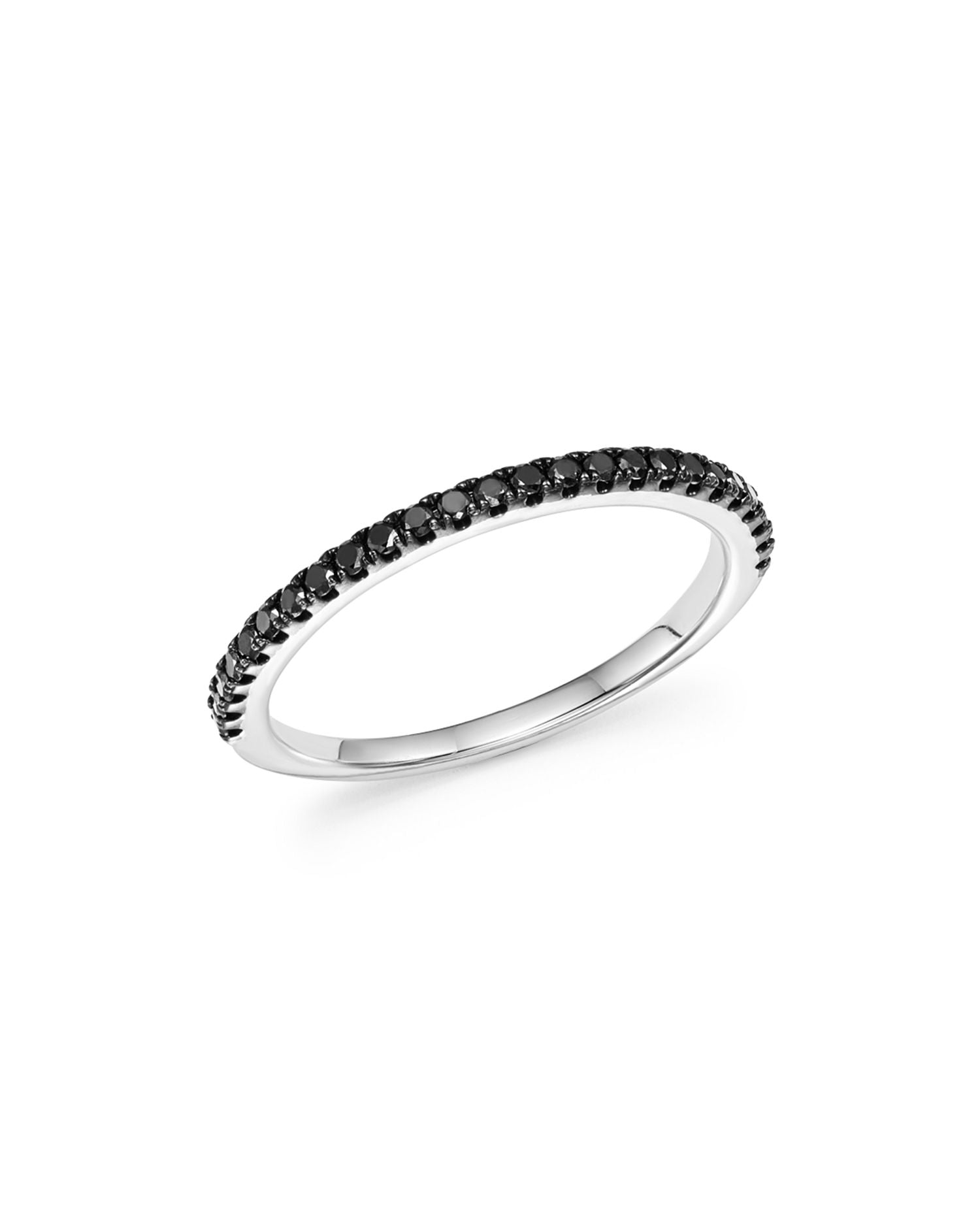 Black Diamond Band in 14K White Gold, 0.20 ct. t.w. - Exclusive