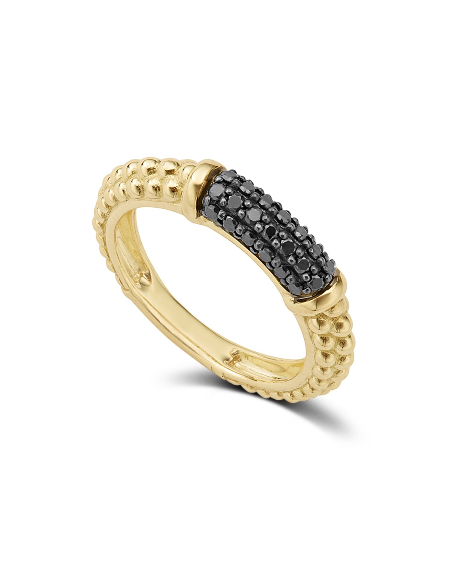 Gold & Black Caviar Collection 18K Gold & Black Diamond Ring