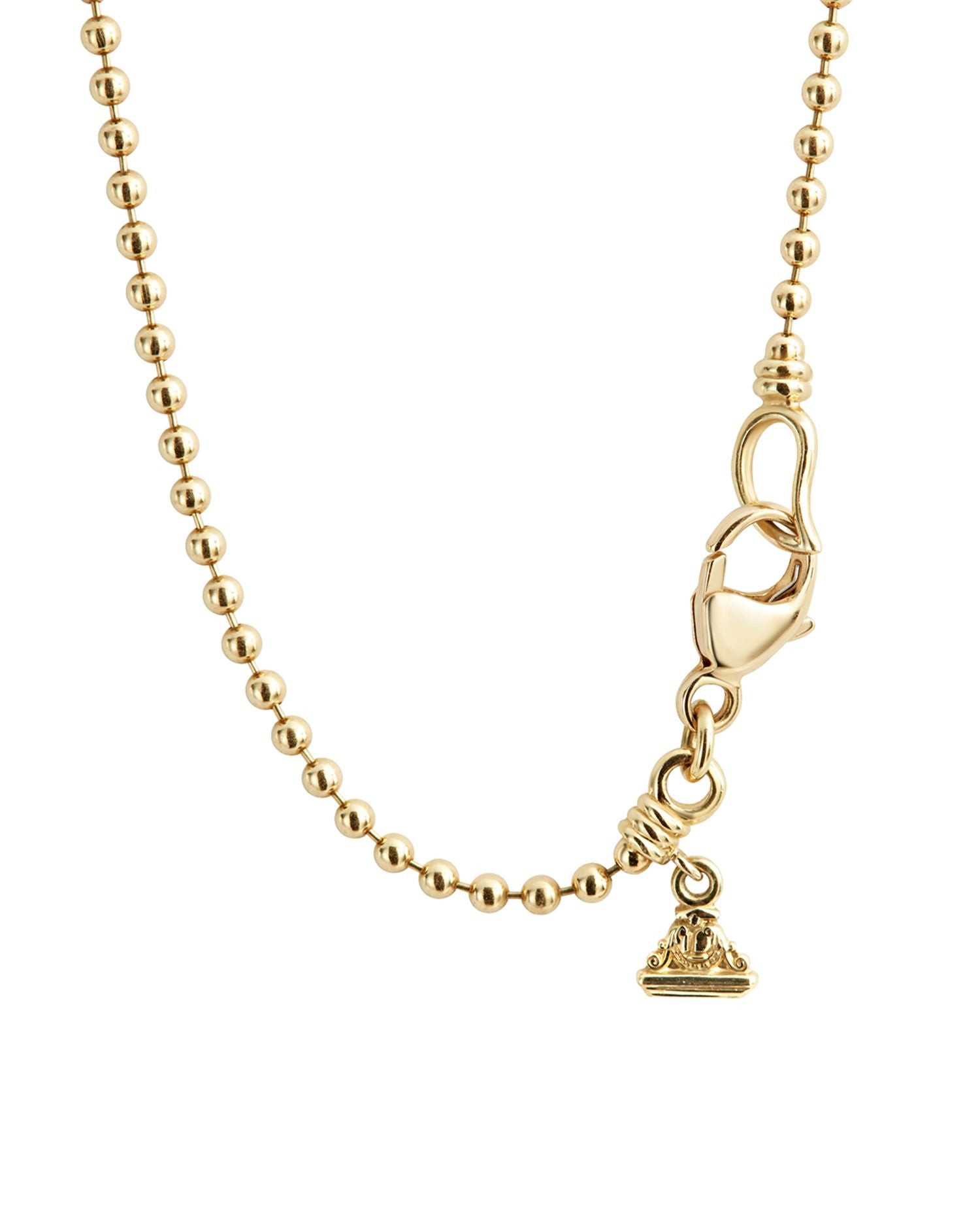 Caviar Gold Collection 18K Gold Ball Pendant Necklace, 30'