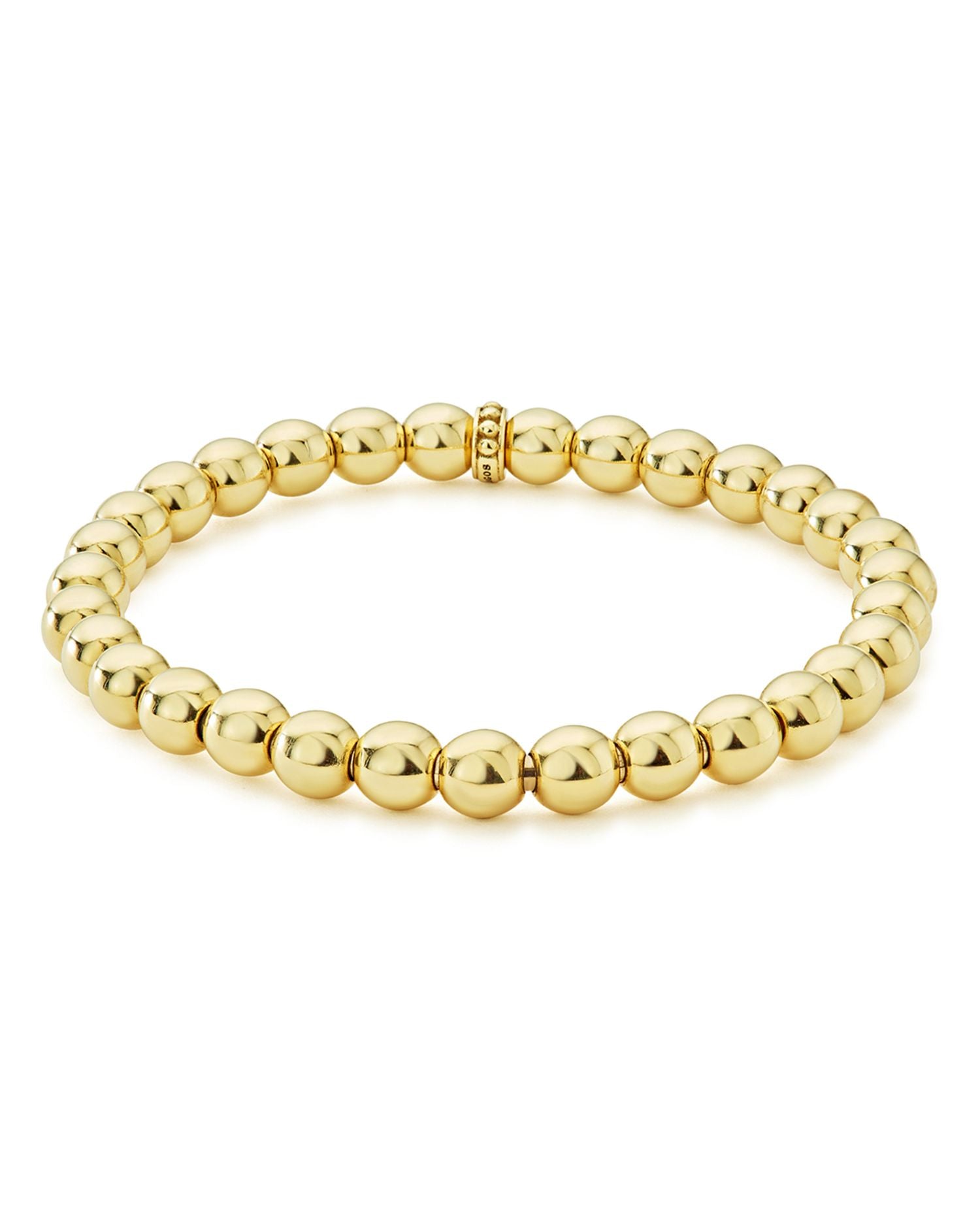 Caviar Gold Collection 18K Gold Beaded Bracelet, 6mm