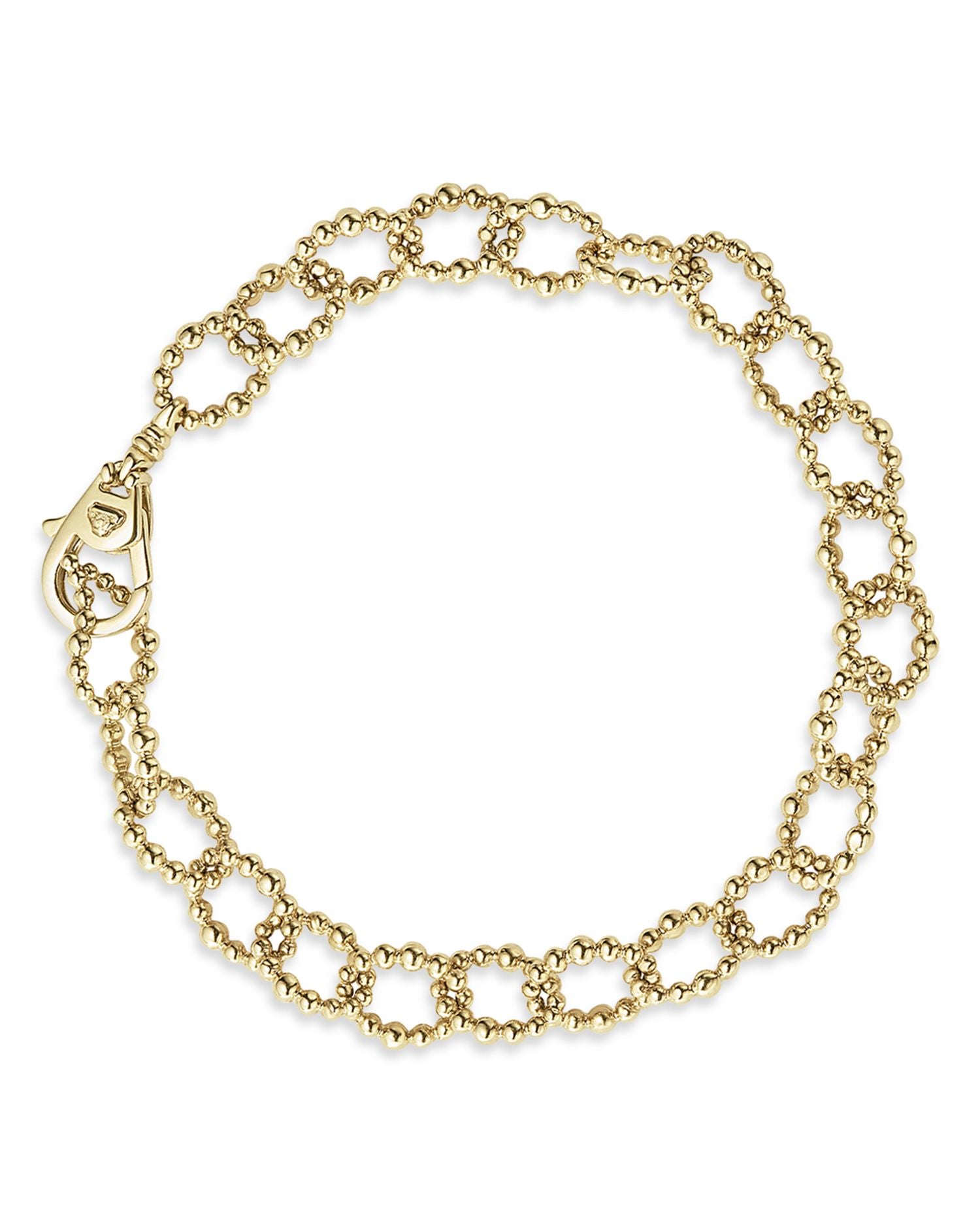 Caviar Gold Collection 18K Gold Link Bracelet