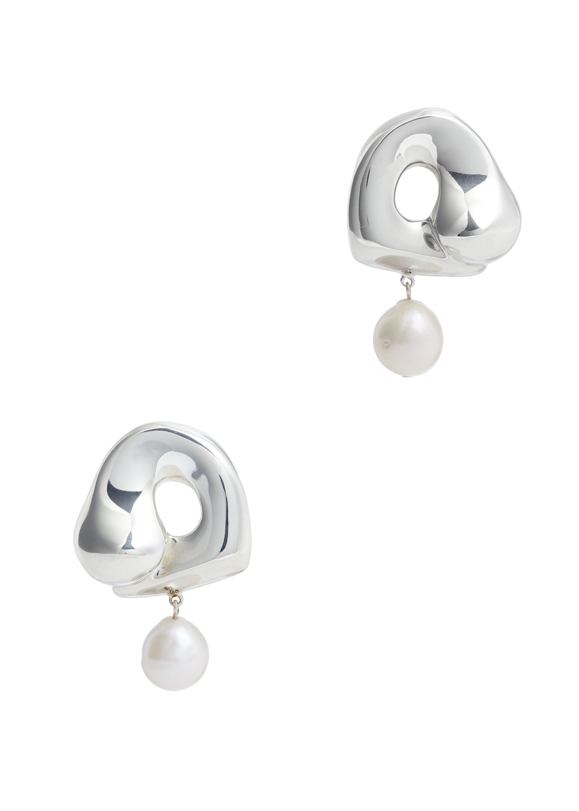 X Simone Bodmer-Turner Sandra large sterling silver drop earrings