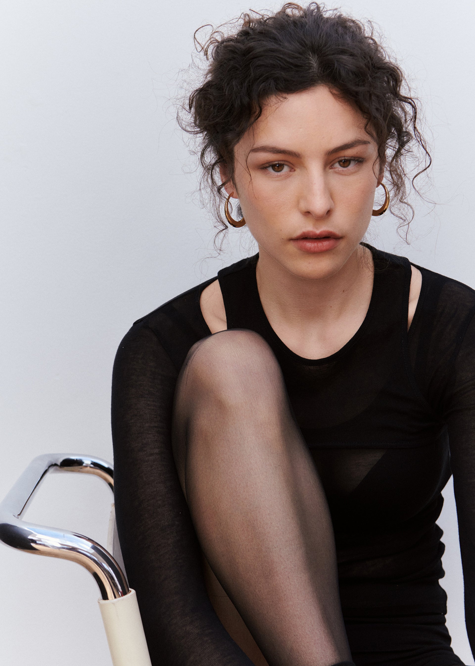 Graduated large 14kt gold vermeil hoop earrings