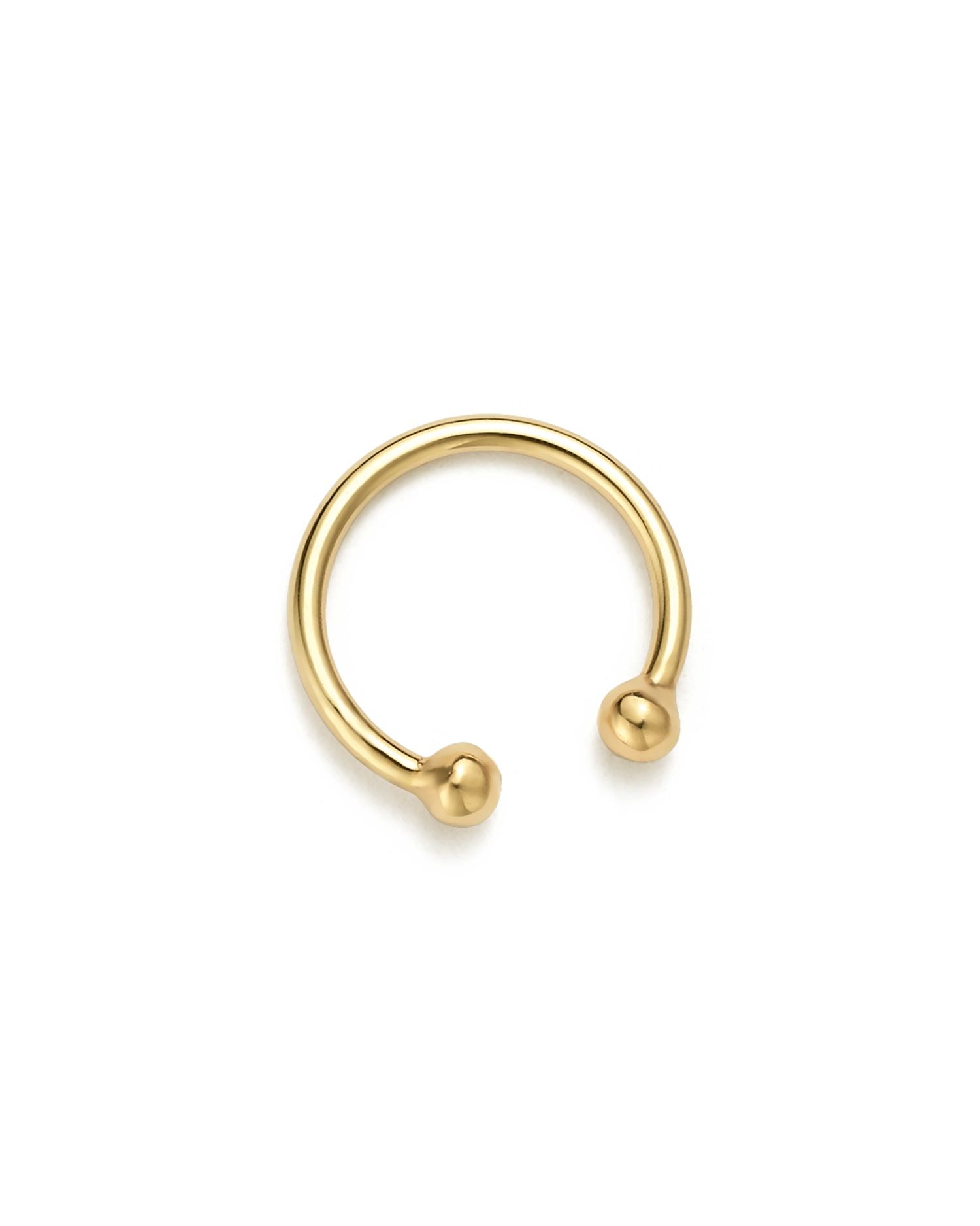 14K Yellow Gold Single Non-Pierced Ear Cuff