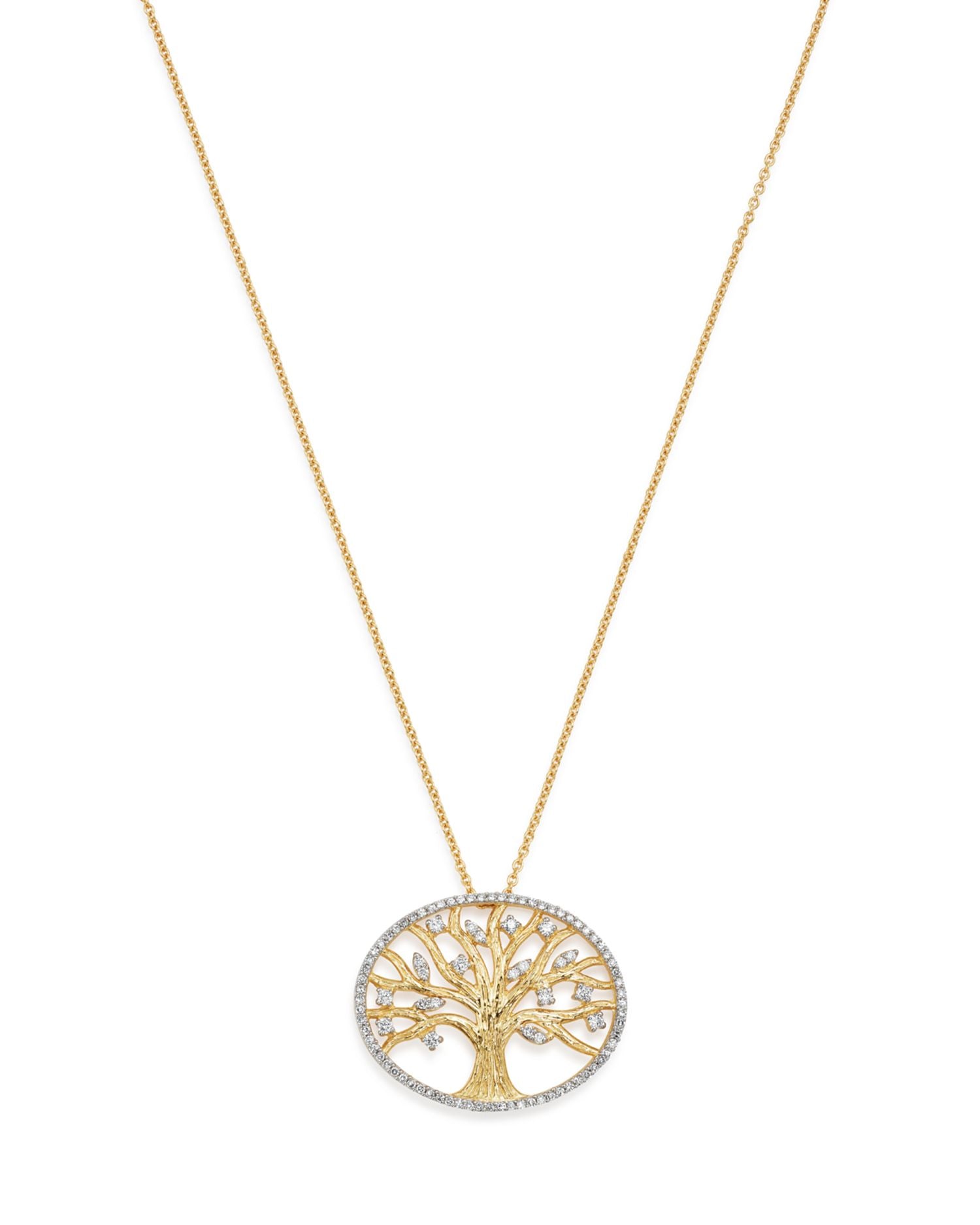 Diamond Tree of Life Pendant in 14K Yellow Gold, 0.40 ct. t.w. - Exclusive