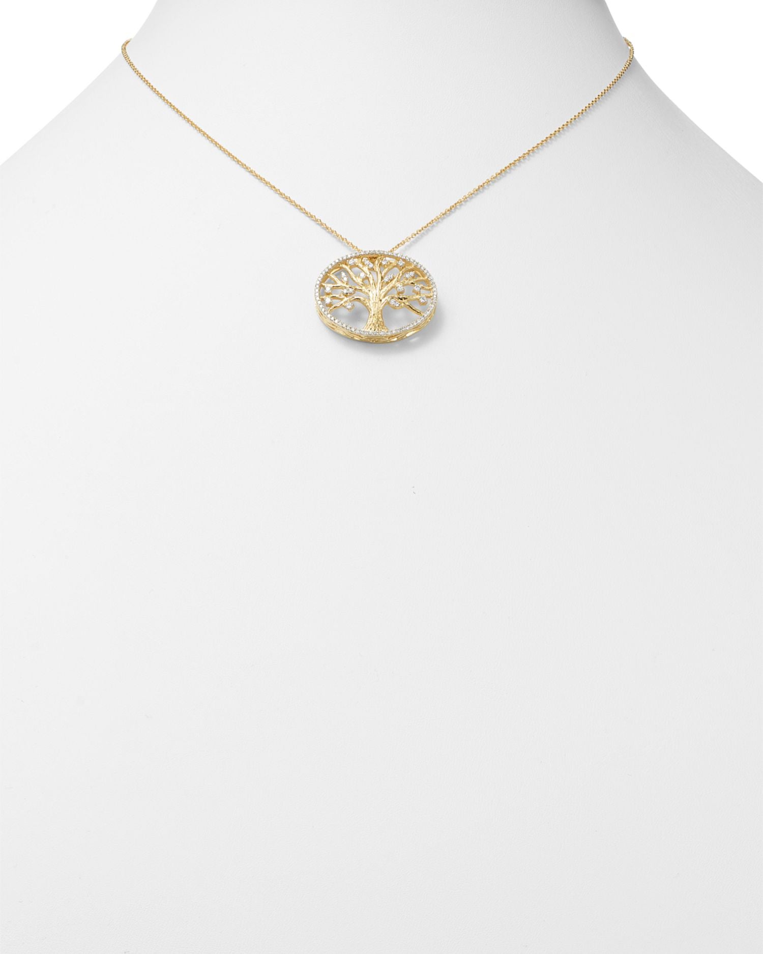 Diamond Tree of Life Pendant in 14K Yellow Gold, 0.40 ct. t.w. - Exclusive