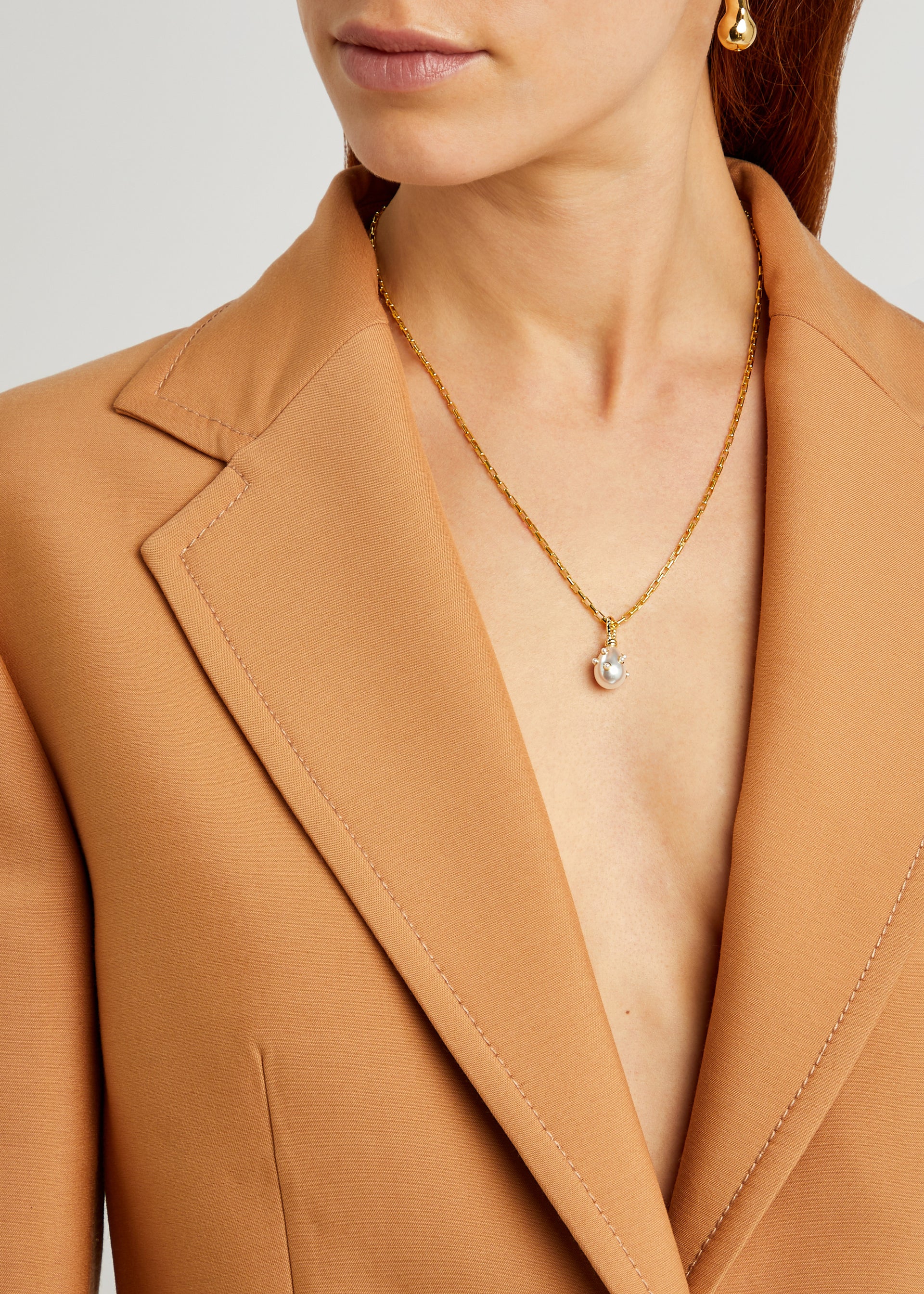 X Shrimps 18kt gold-plated necklace