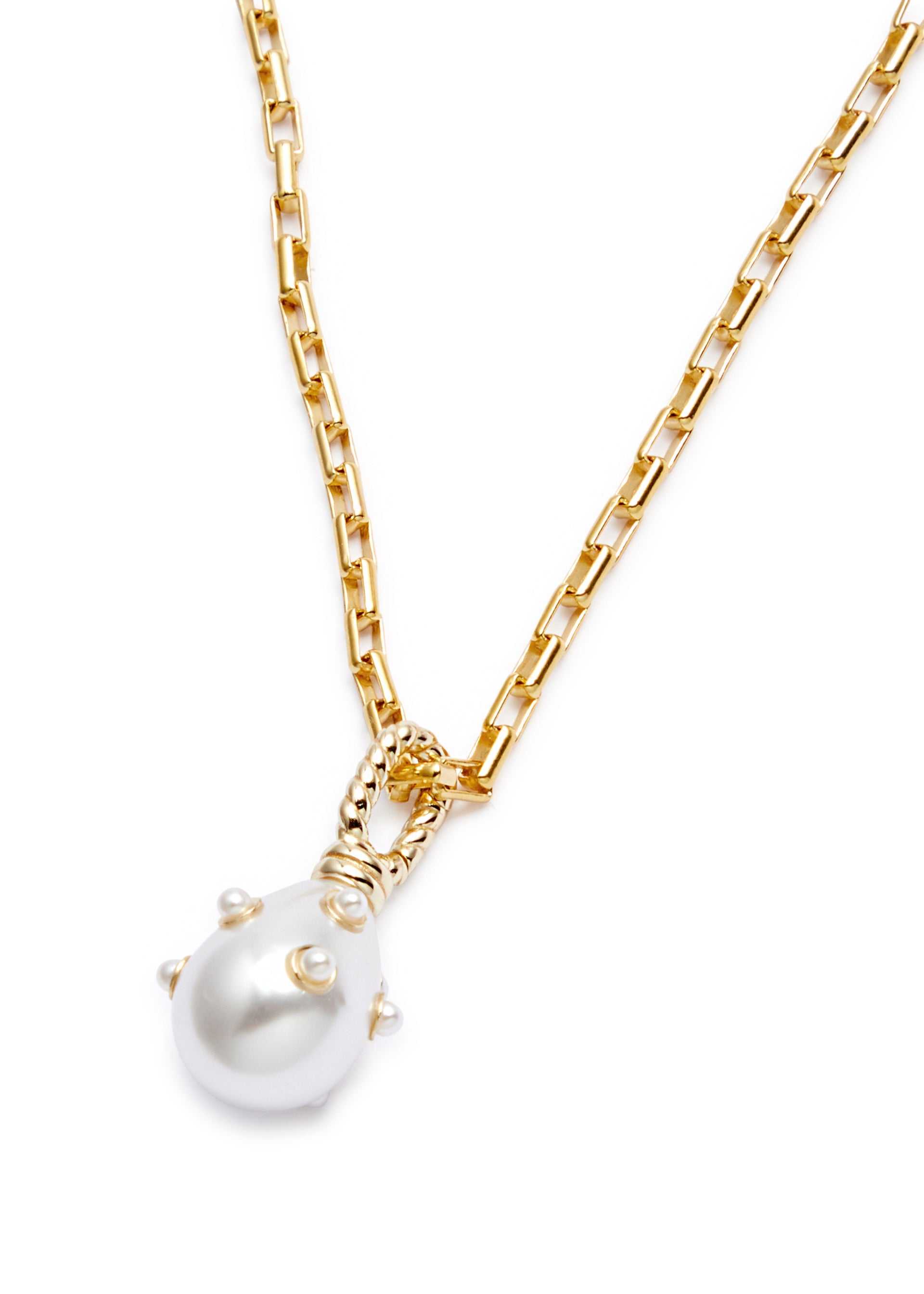 X Shrimps 18kt gold-plated necklace