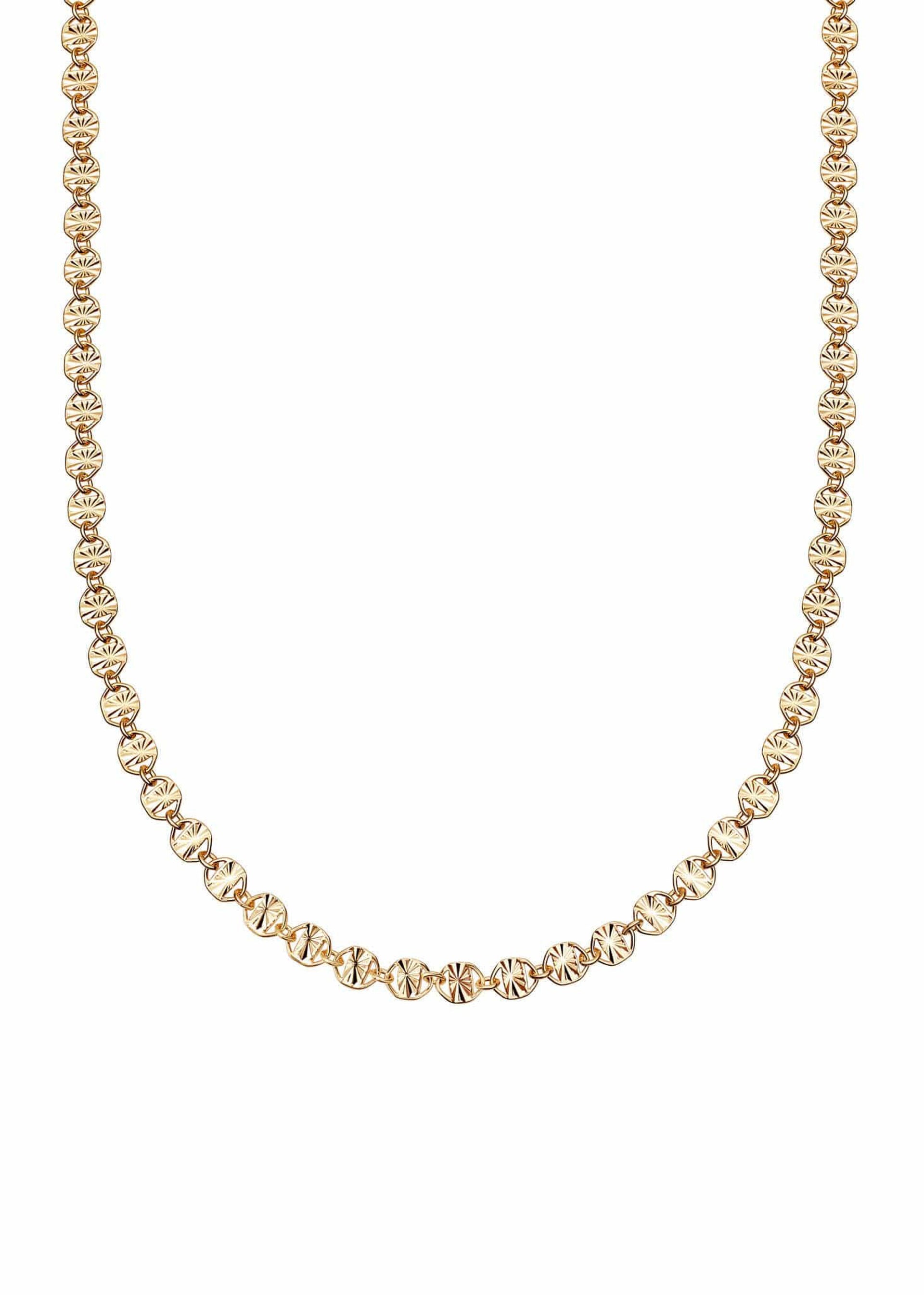 Sunburst 18kt gold-plated necklace