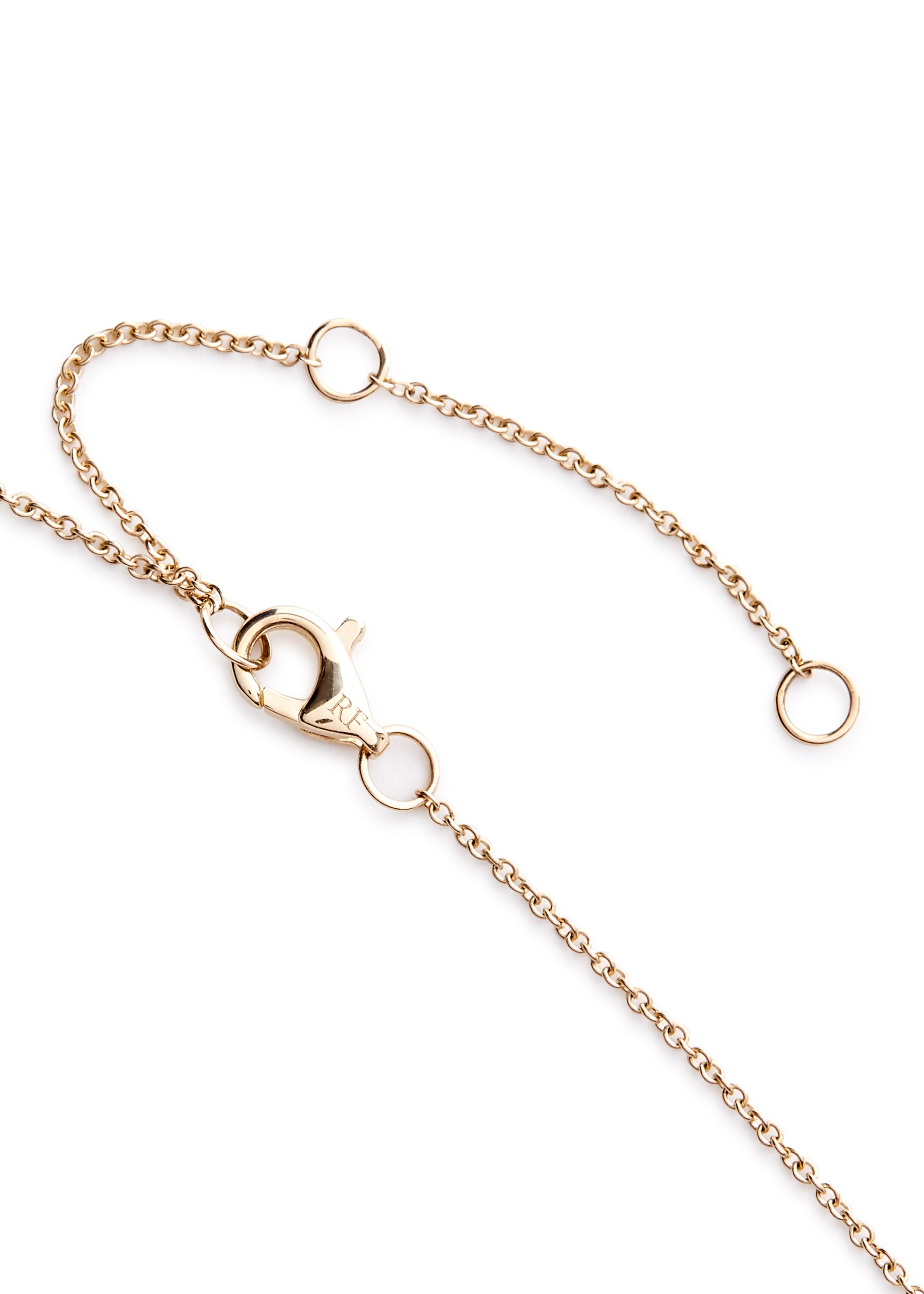 Rainbow 14kt gold necklace