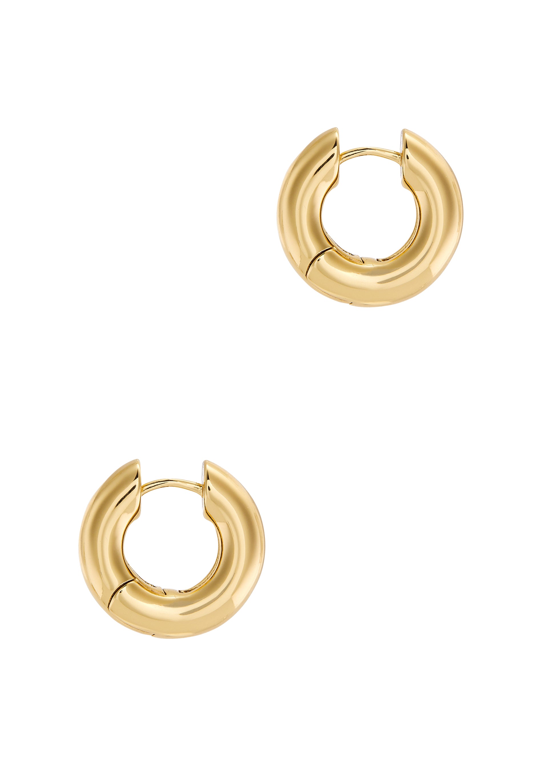 The Big O 24kt gold-plated hoop earrings