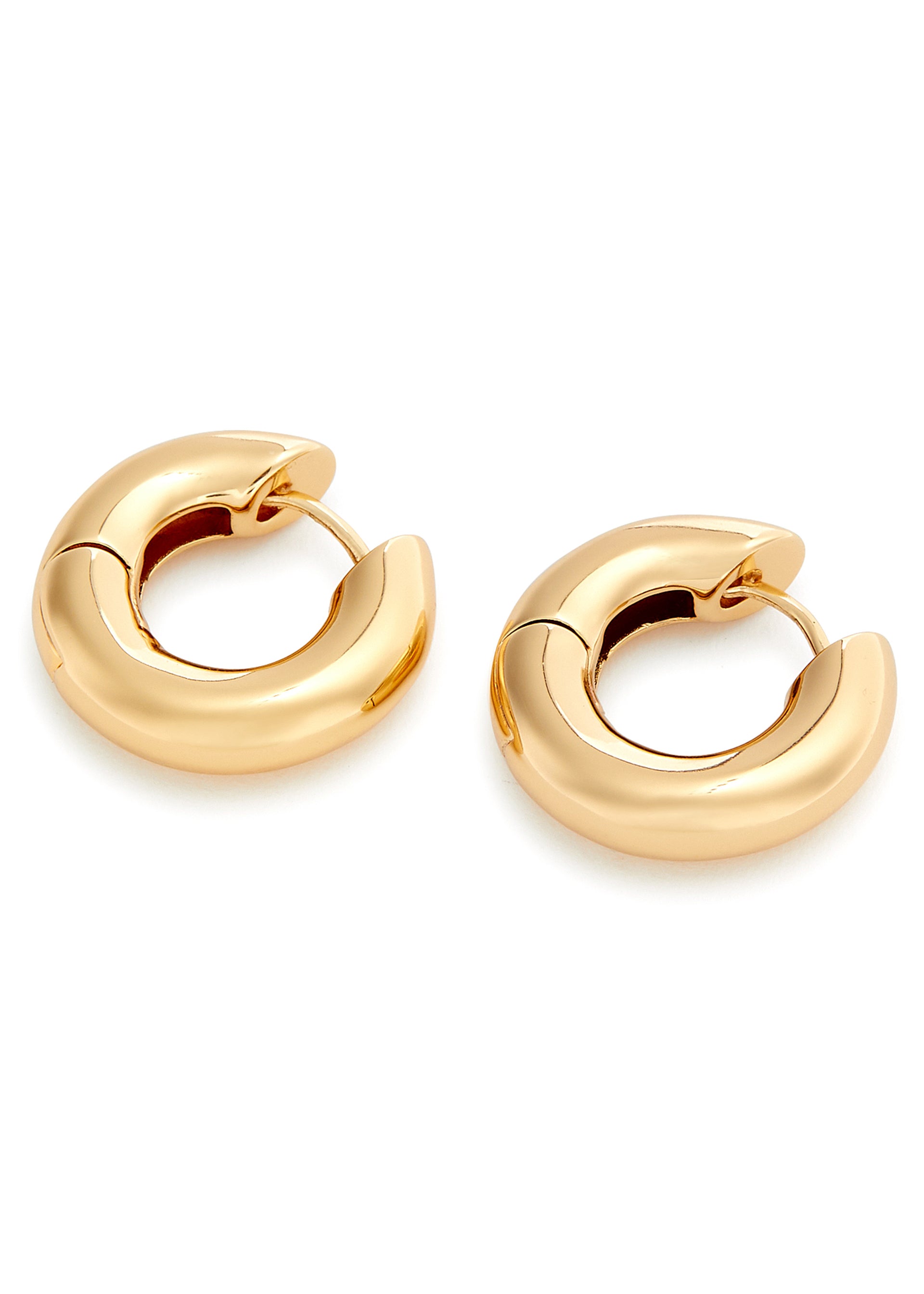 The Big O 24kt gold-plated hoop earrings