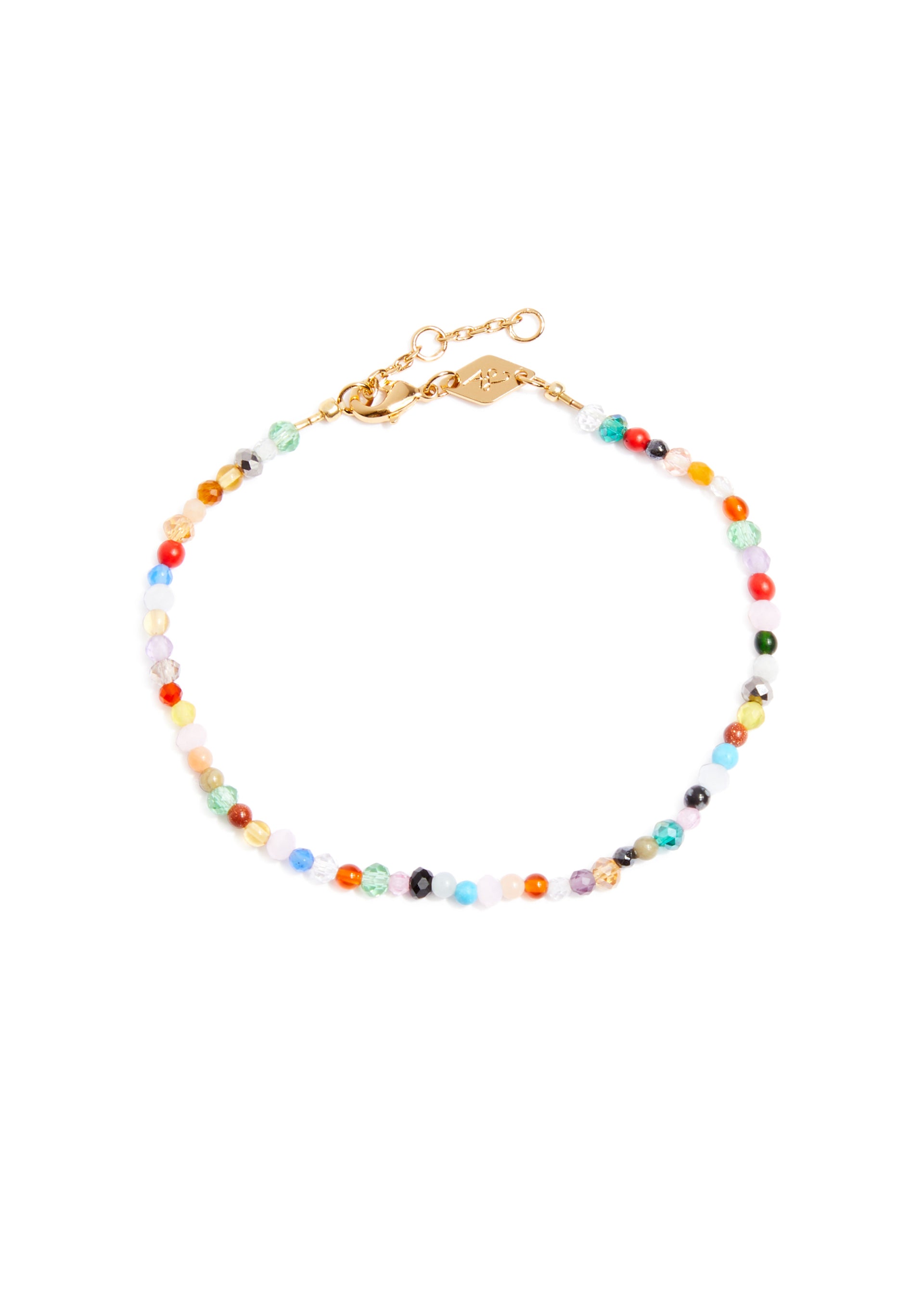 Precious Mix 18kt gold-plated beaded bracelet