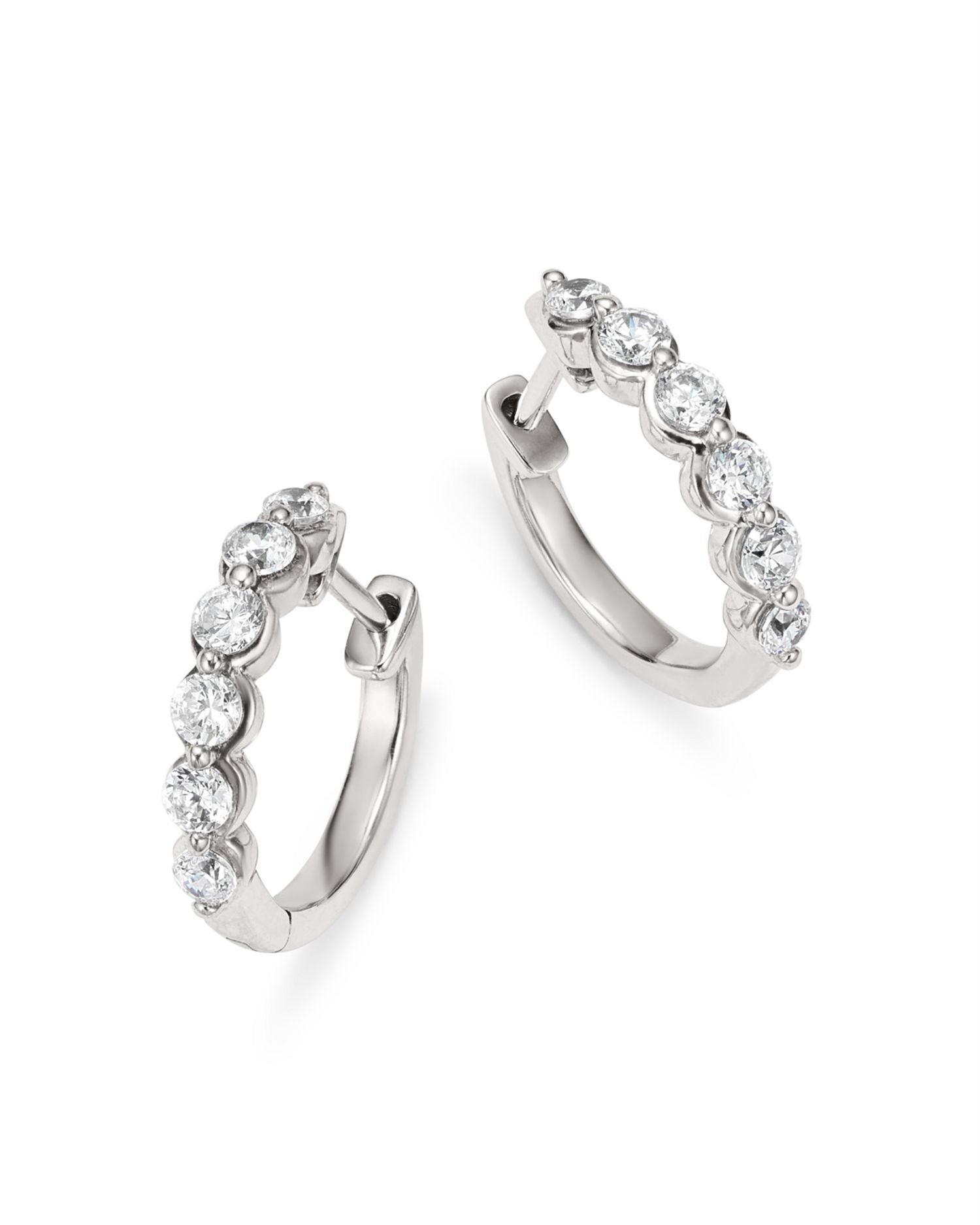 Diamond Small Huggie Hoop Earring Collection in 14K Gold, 0.50 ct. t.w. - Exclusive