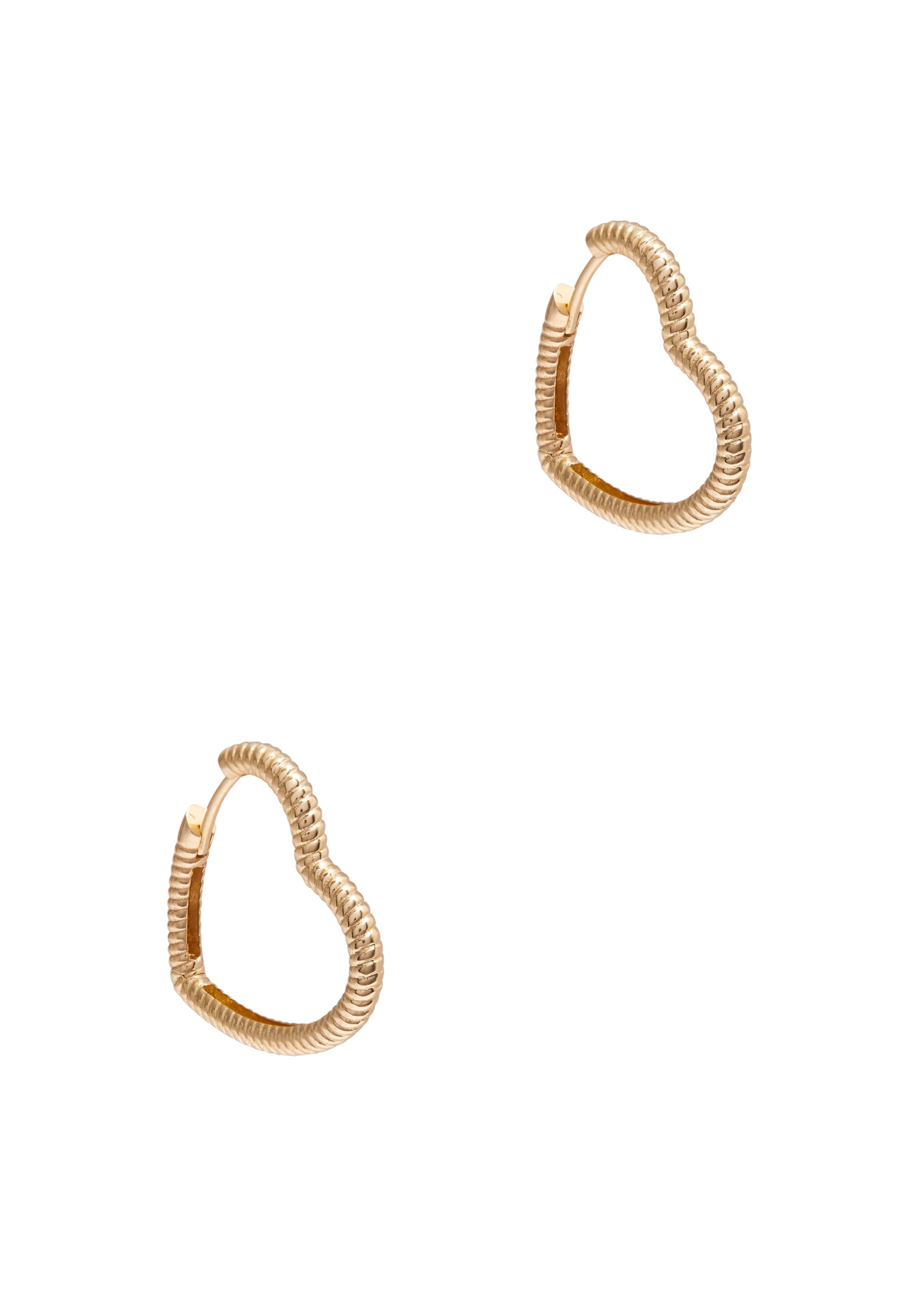 Creole Coeur 9kt gold hoop earrings