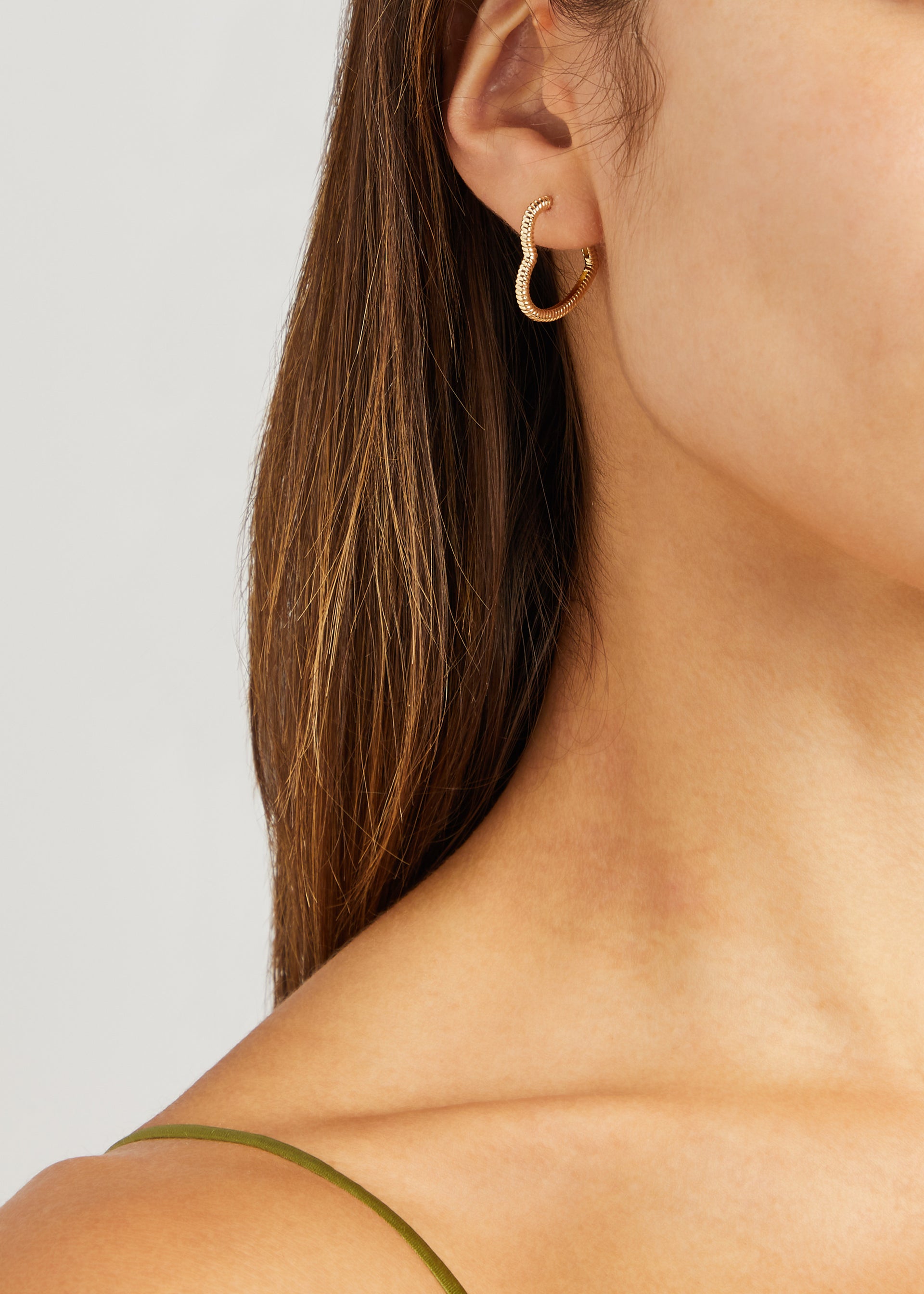 Creole Coeur 9kt gold hoop earrings