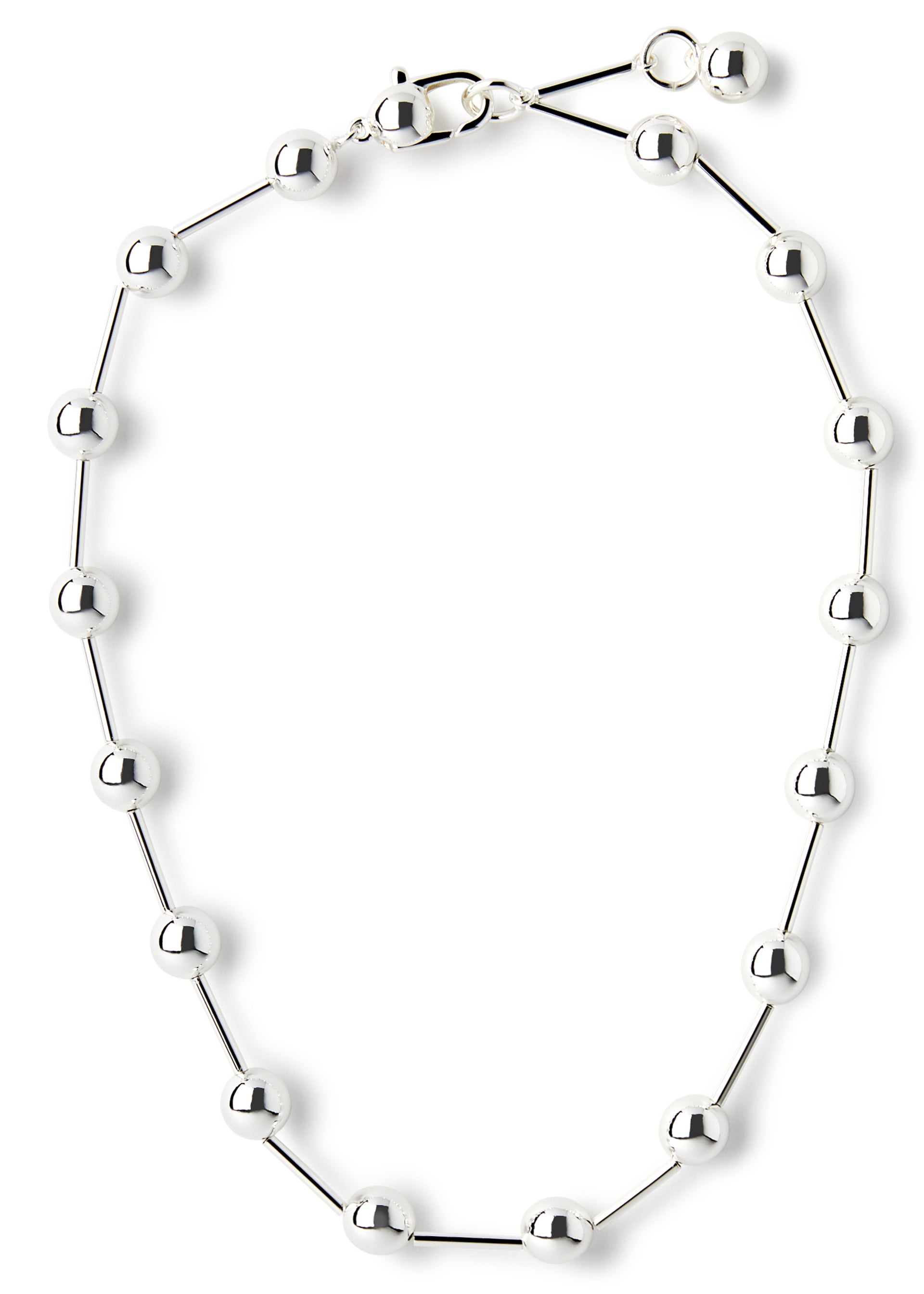 Celeste silver-dipped necklace