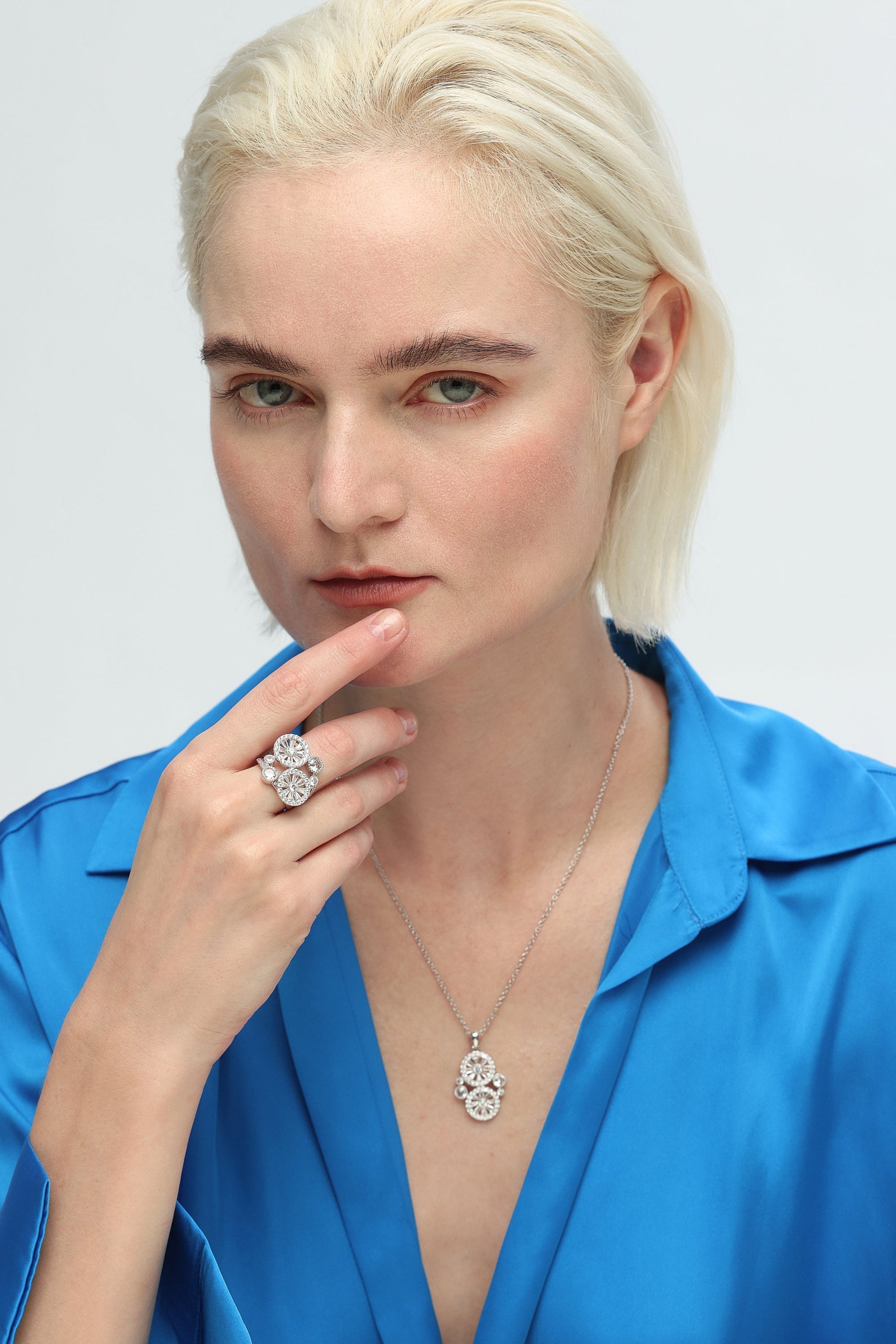 Silver Wheel of Fortune Ring