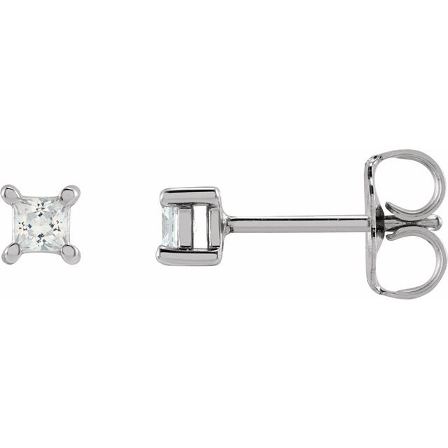 1.5Ct Lab-grown Diamond Earrings in 14K White Gold
