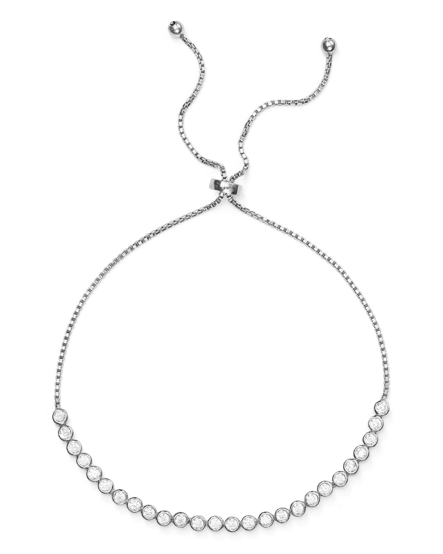 Pavé Slider Bracelet in 18K Gold-Plated Sterling Silver or Sterling Silver - Exclusive