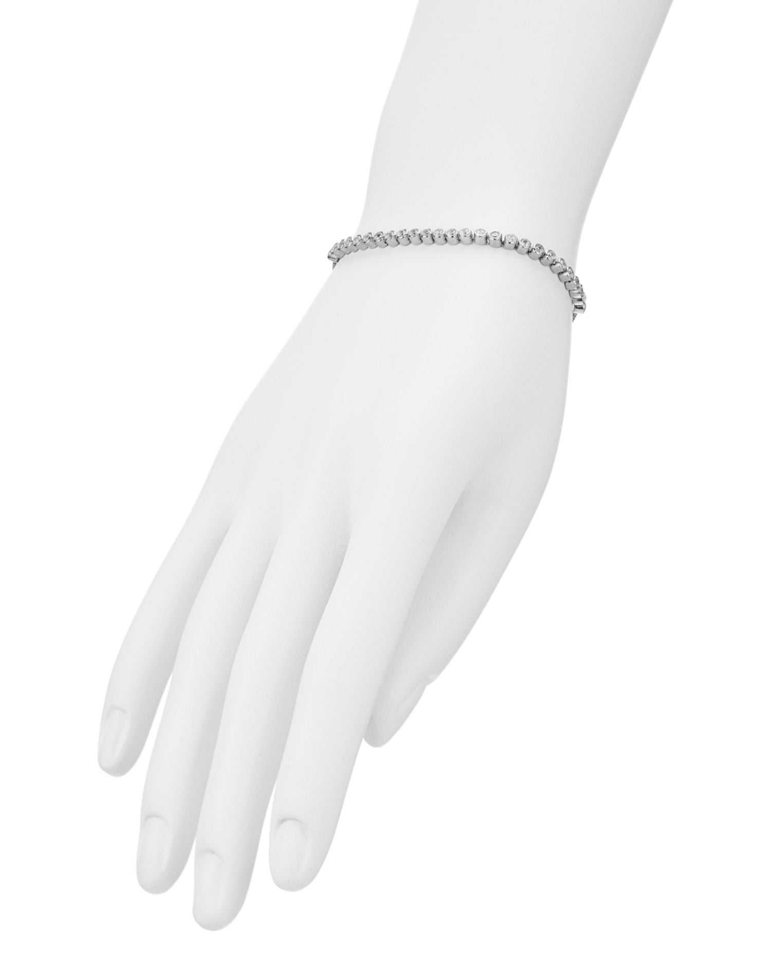 Pavé Slider Bracelet in 18K Gold-Plated Sterling Silver or Sterling Silver - Exclusive