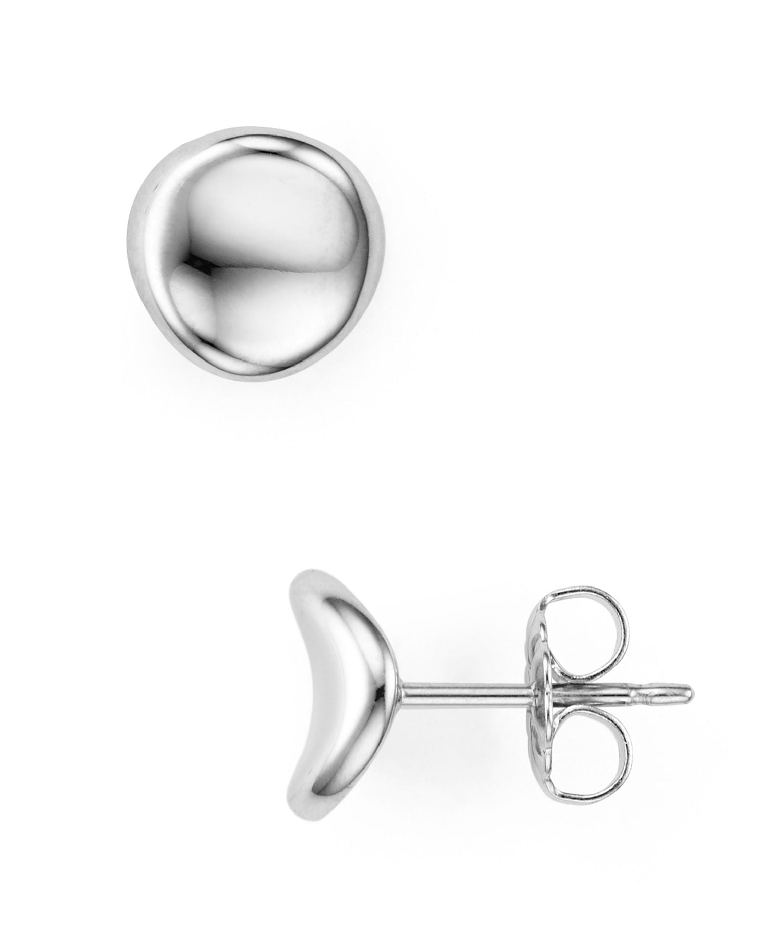 Dapped Disk Stud Earrings - Exclusive