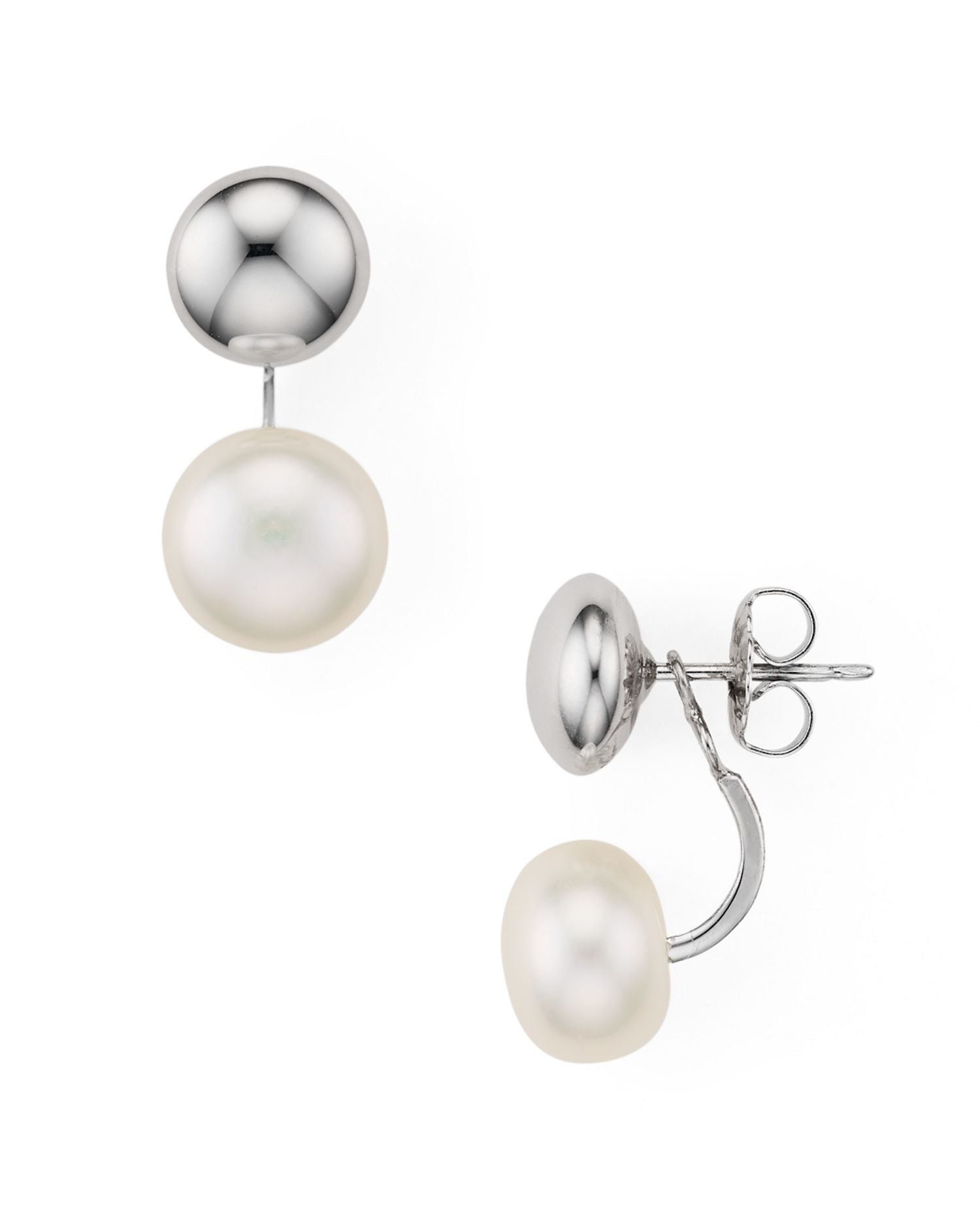 Cultured Freshwater Pearl Drop Earrings - Exclusive