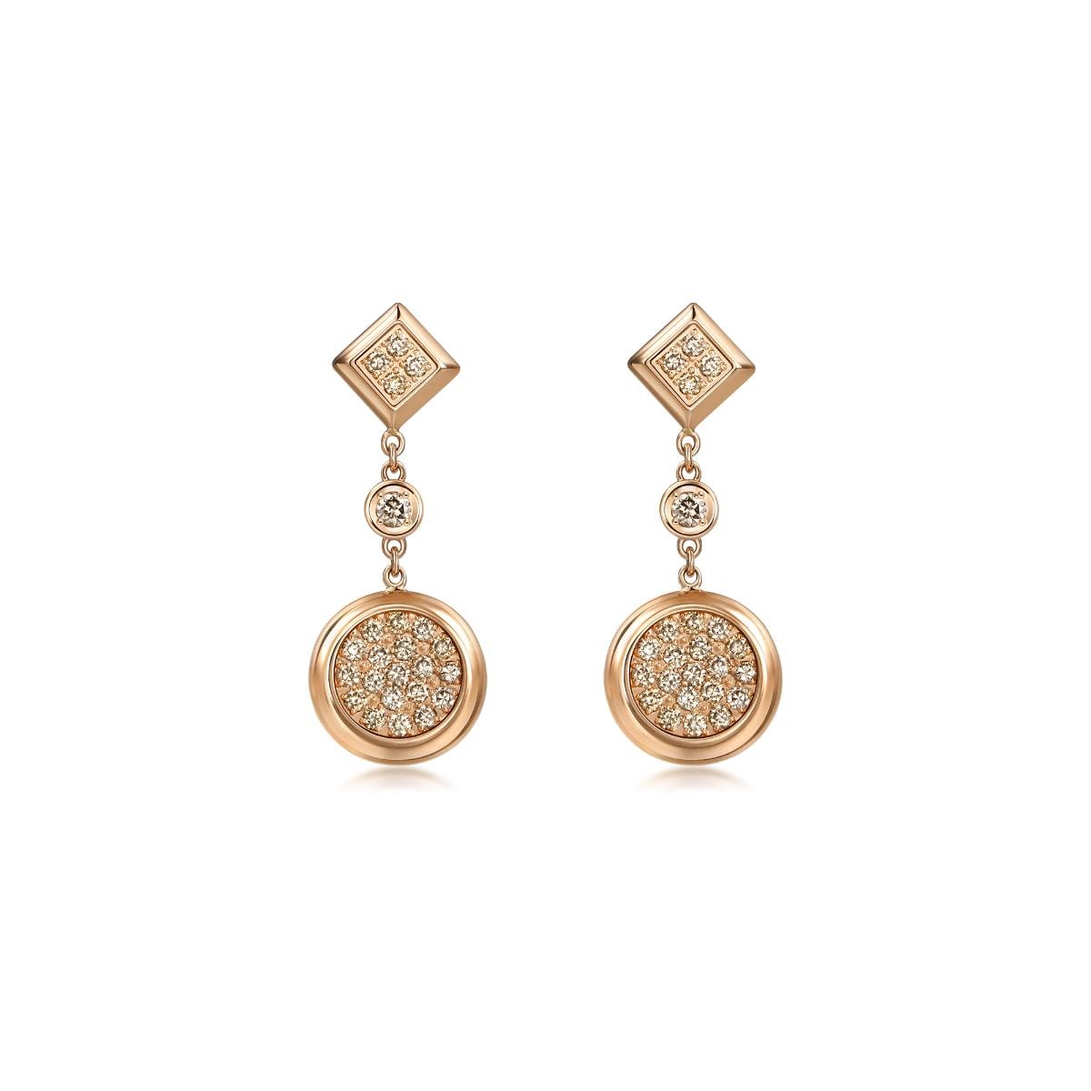 timeless-rose-gold-brown-diamond-earrings-chow-sang-sang