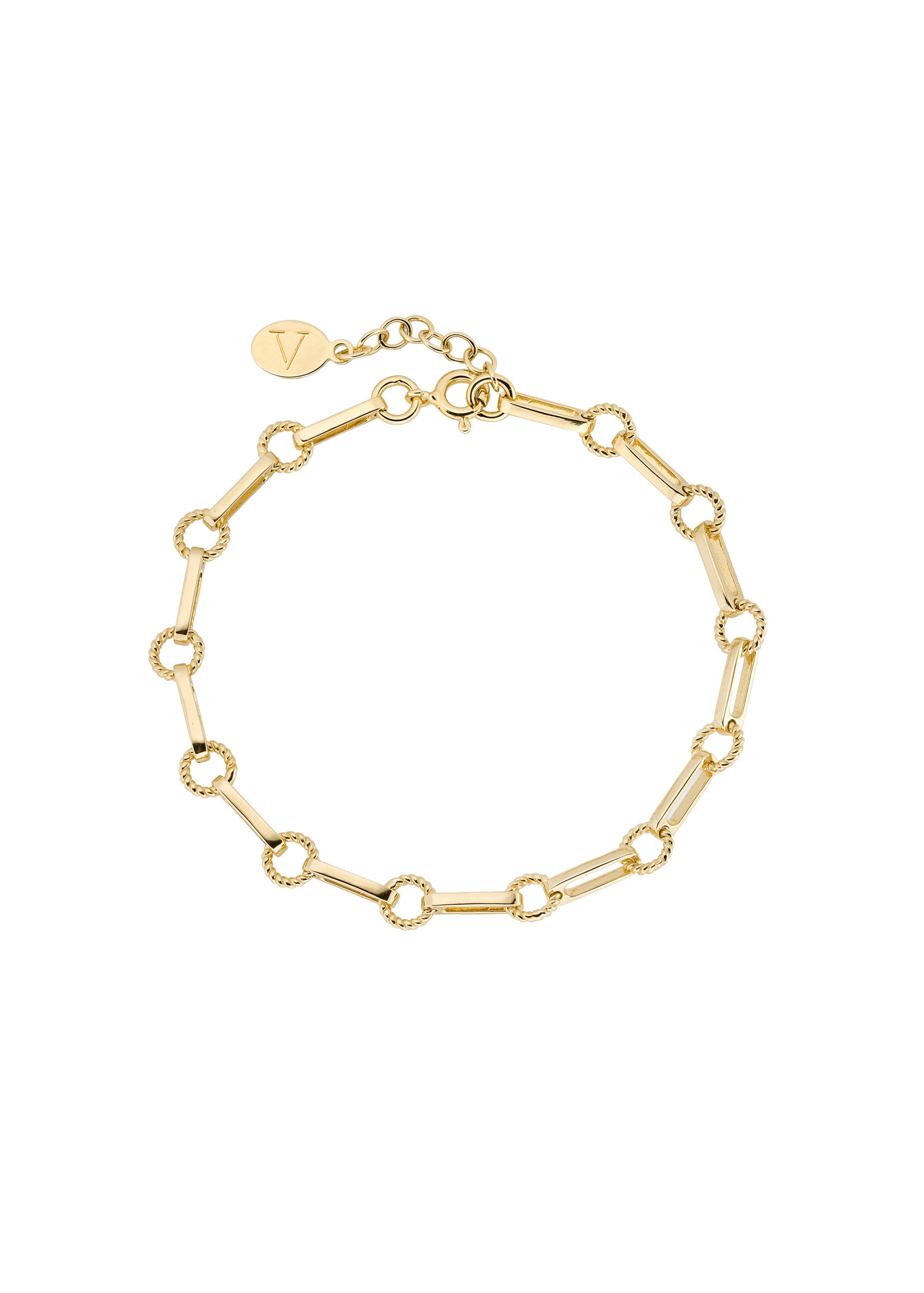 18kt gold-plated chain bracelet