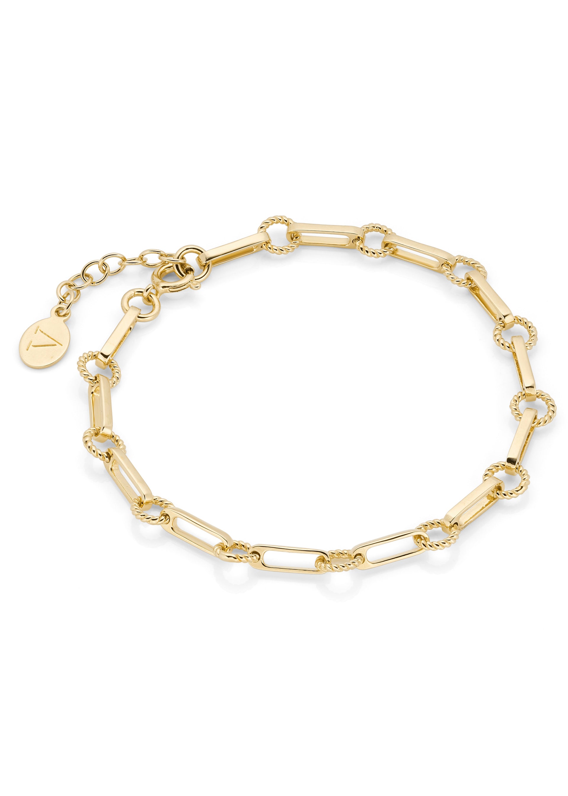 18kt gold-plated chain bracelet
