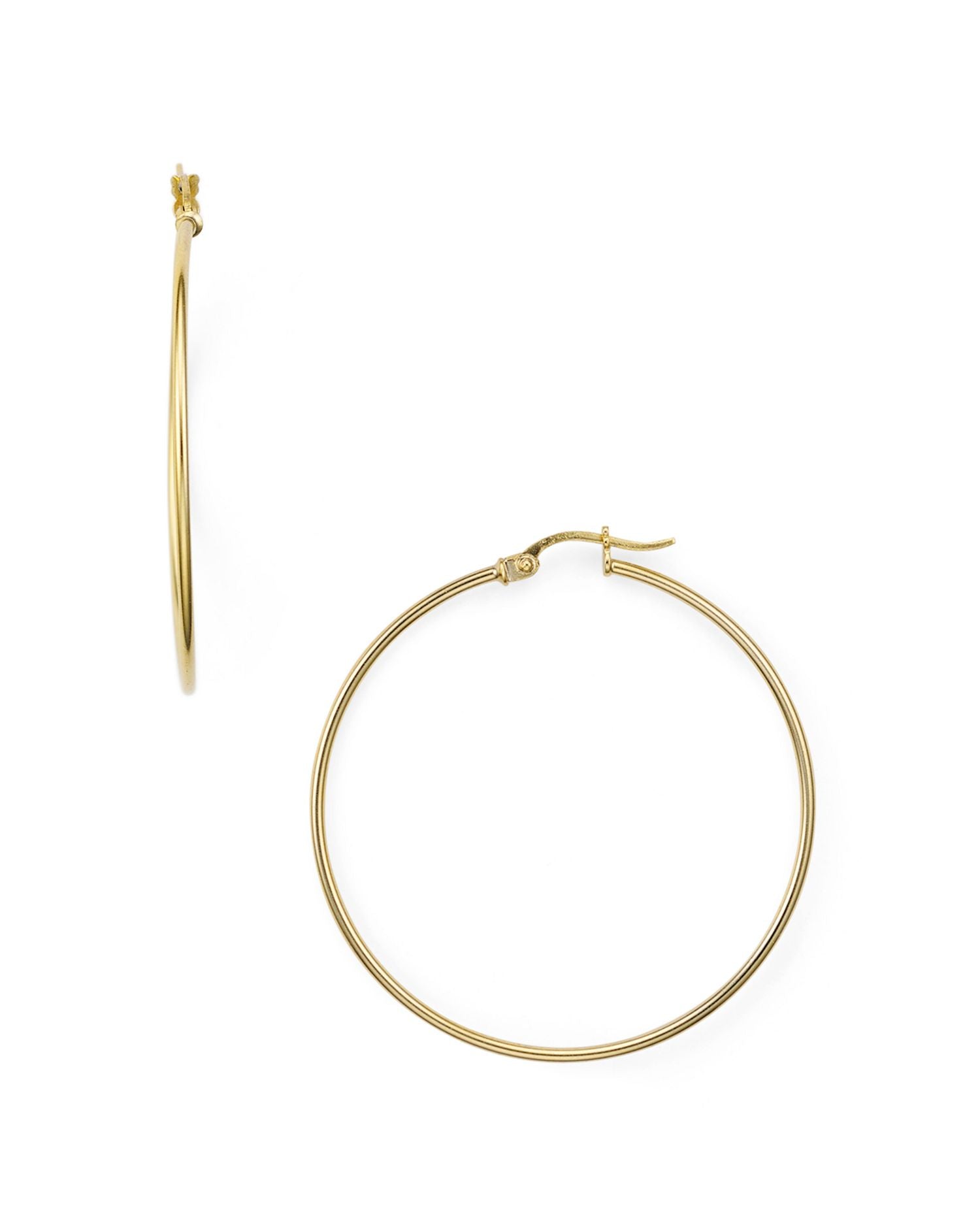 Medium Hoop Earrings in 18K Gold-Plated Sterling Silver - Exclusive