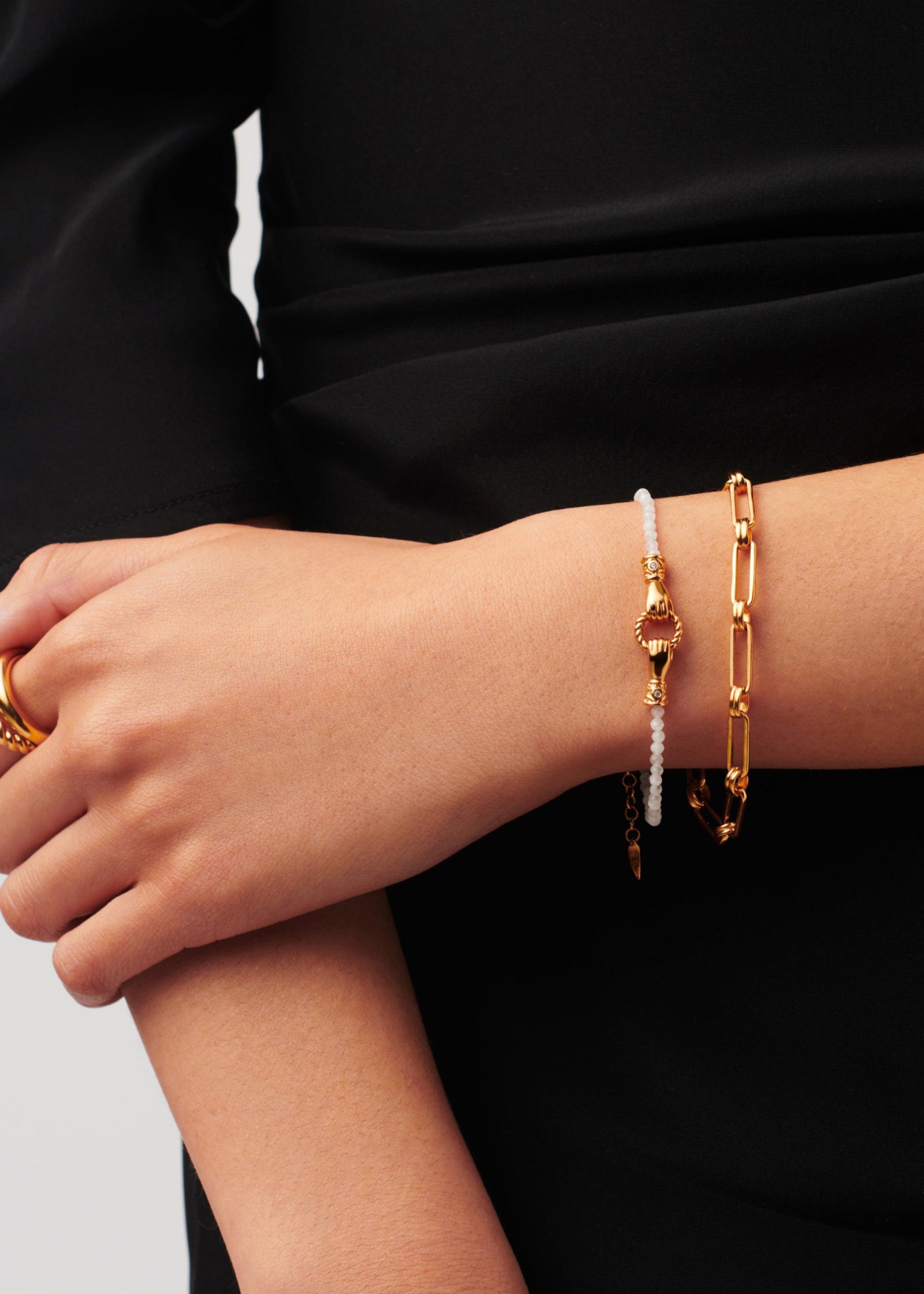 X Harris Reed In Good Hands mini beaded bracelet