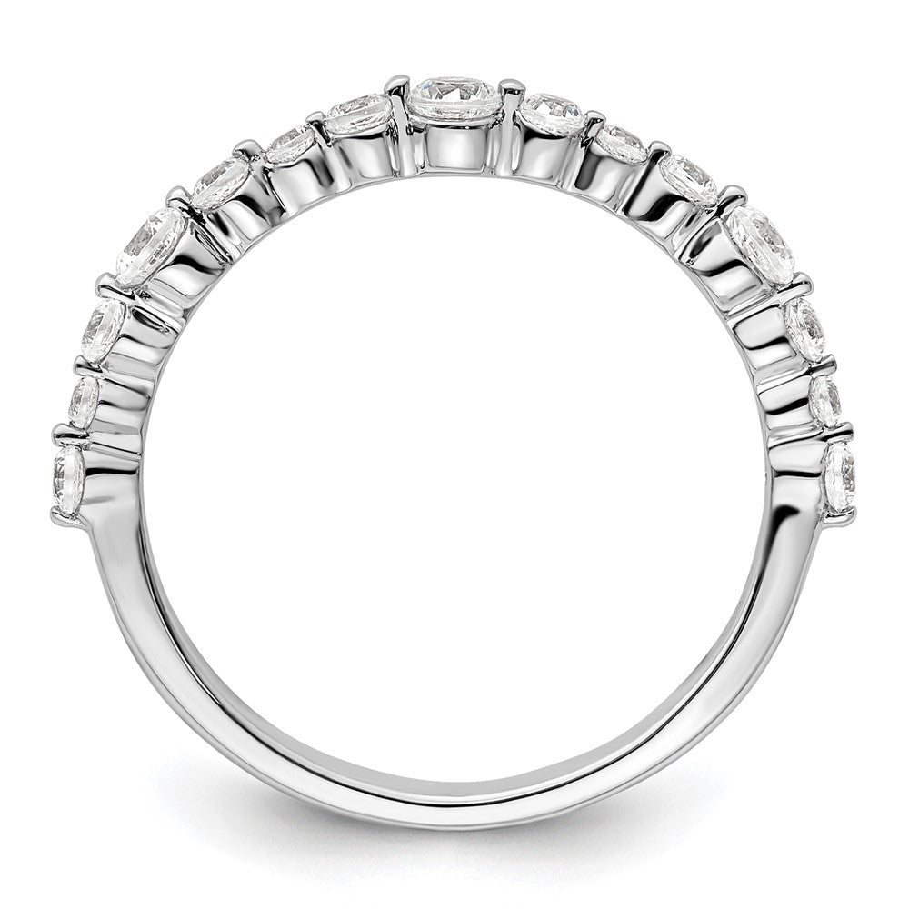 14k White Gold Lab Grown Diamond Wedding Band Ring 1/2ct Clarity- VS Color- G-H