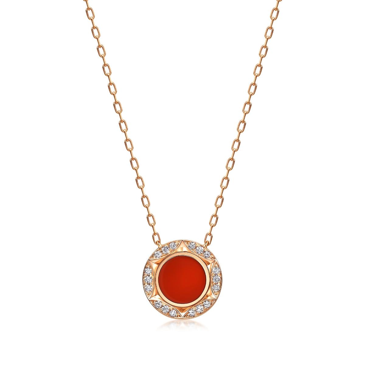 timeless-18k-rose-gold-chalcedony-necklace-chow-sang-sang
