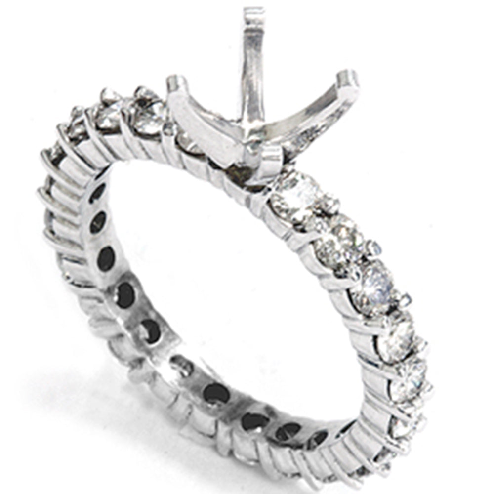 1 1/2 CT VS Diamond Eternity Ring Engagement Setting 14K