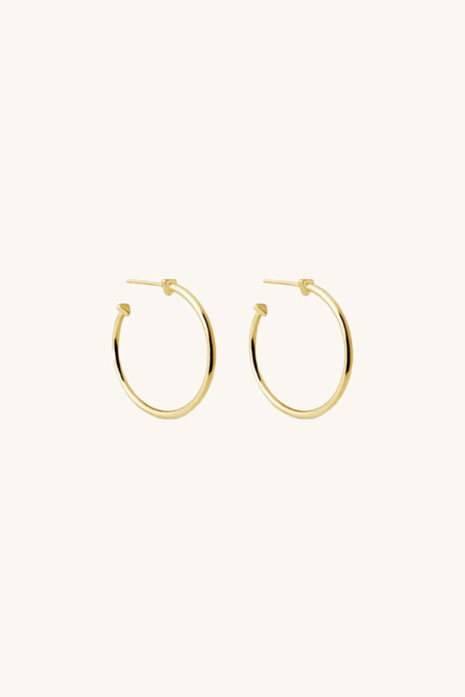 9 A.M. Hoop Earrings - Gold