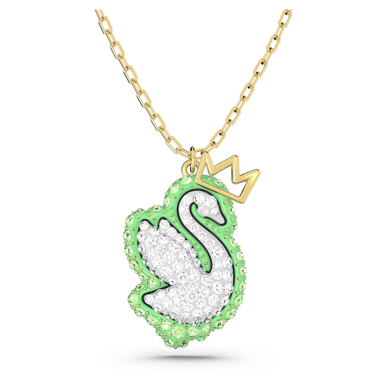 Swarovski Women's Swan Green Crystal Necklace
