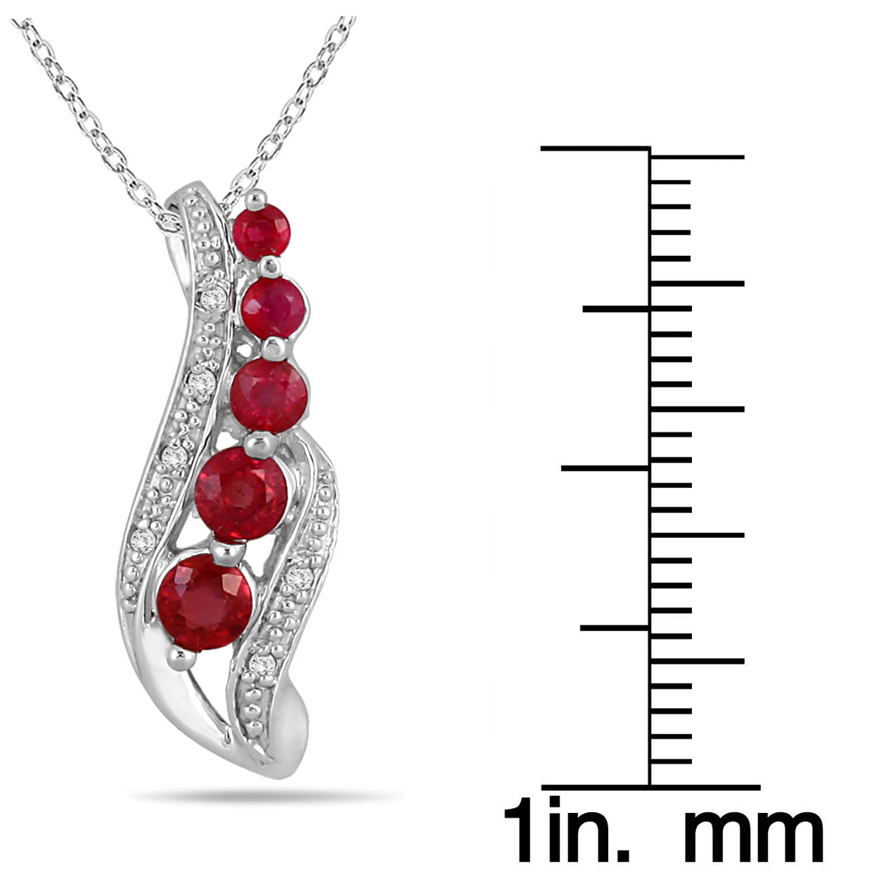 14K Diamond And Drop Pendant