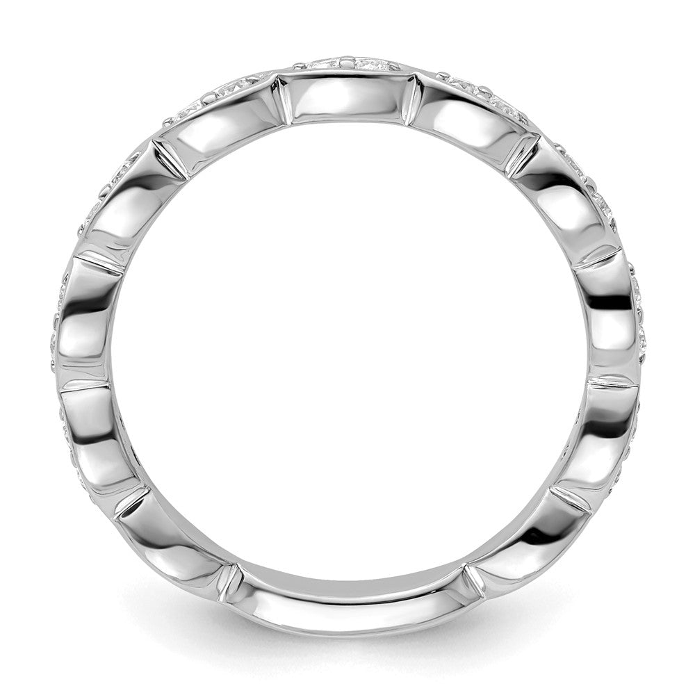 14k Gold Lab Grown Diamond Wedding Band Ring 0.27ct Clarity- VS Color- G-H