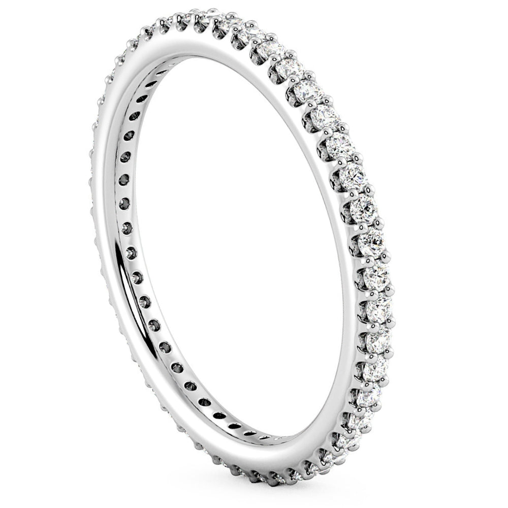 1/3Ct Diamond Eternity Ring Stackable Wedding Band Gold Lab Grown