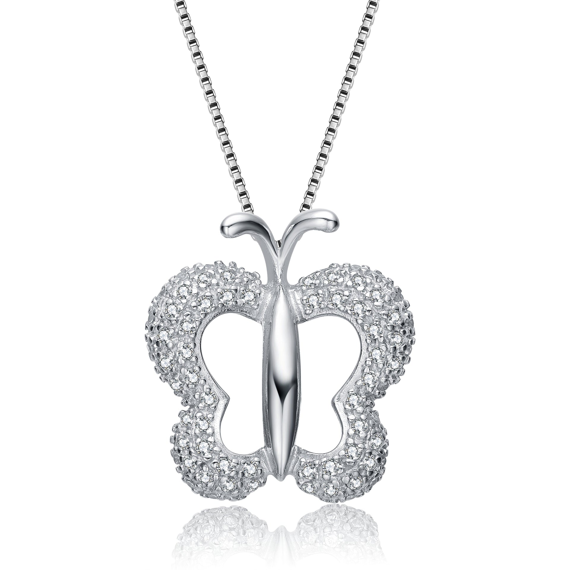 Sterling Silver Beautiful Silver Butterfly Pendant