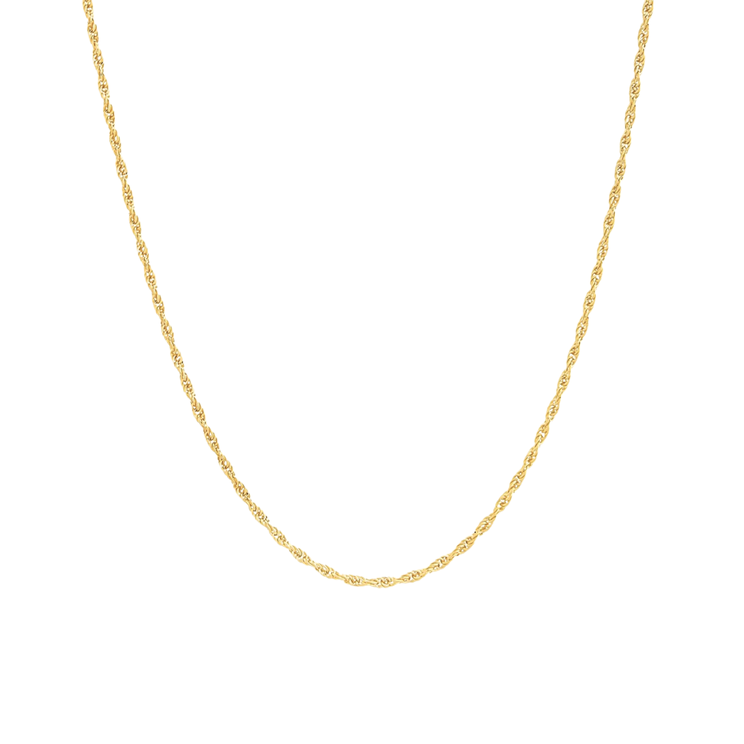 9Ct Solid Gold Italian Rope Chain Necklace