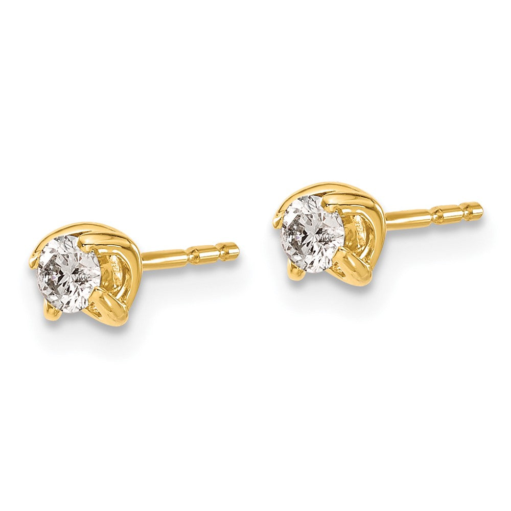 14k Gold 1/5 CT Lab Grown Diamond Stud Earrings