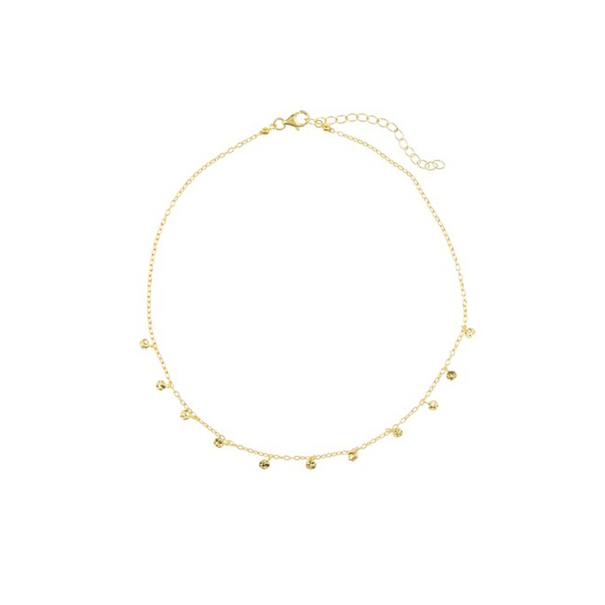 Adornia Confetti Choker Necklace gold