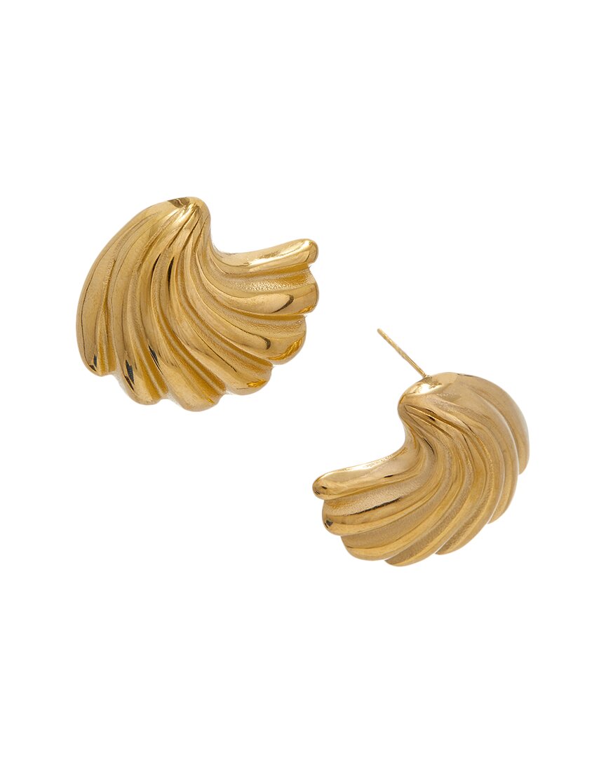 Dannijo Plated Oversized Fan Studs