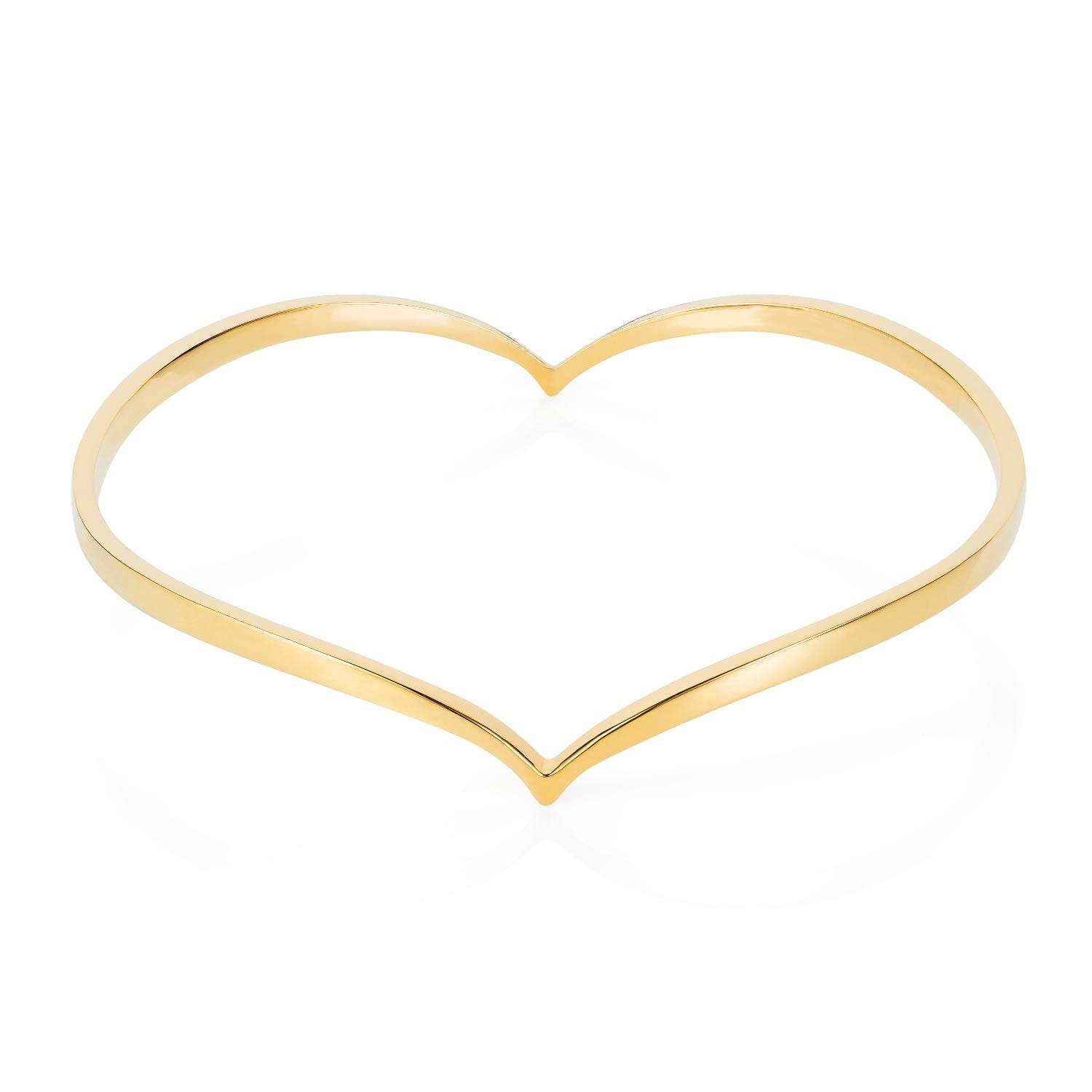 Heart Bangle - Gold