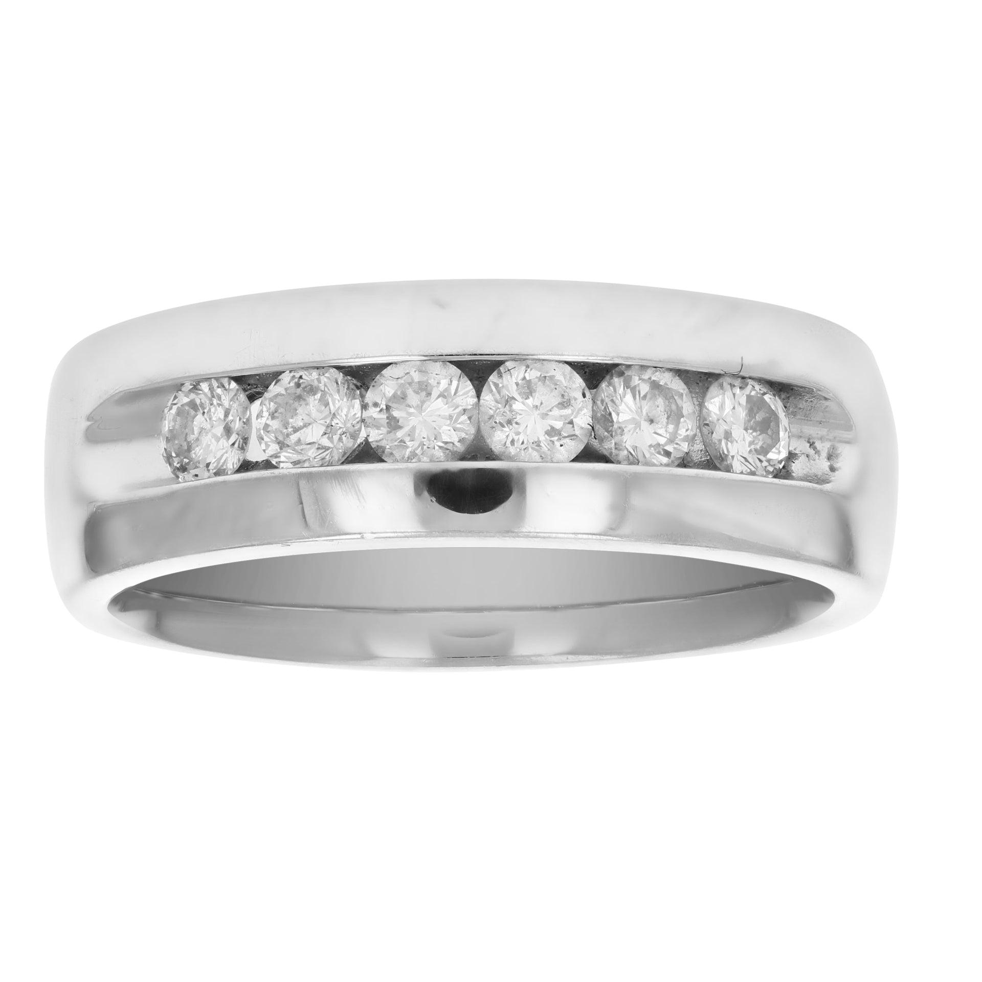 1/2 cttw SI2-I1 14K Gold Machine Set Diamond Wedding Band
